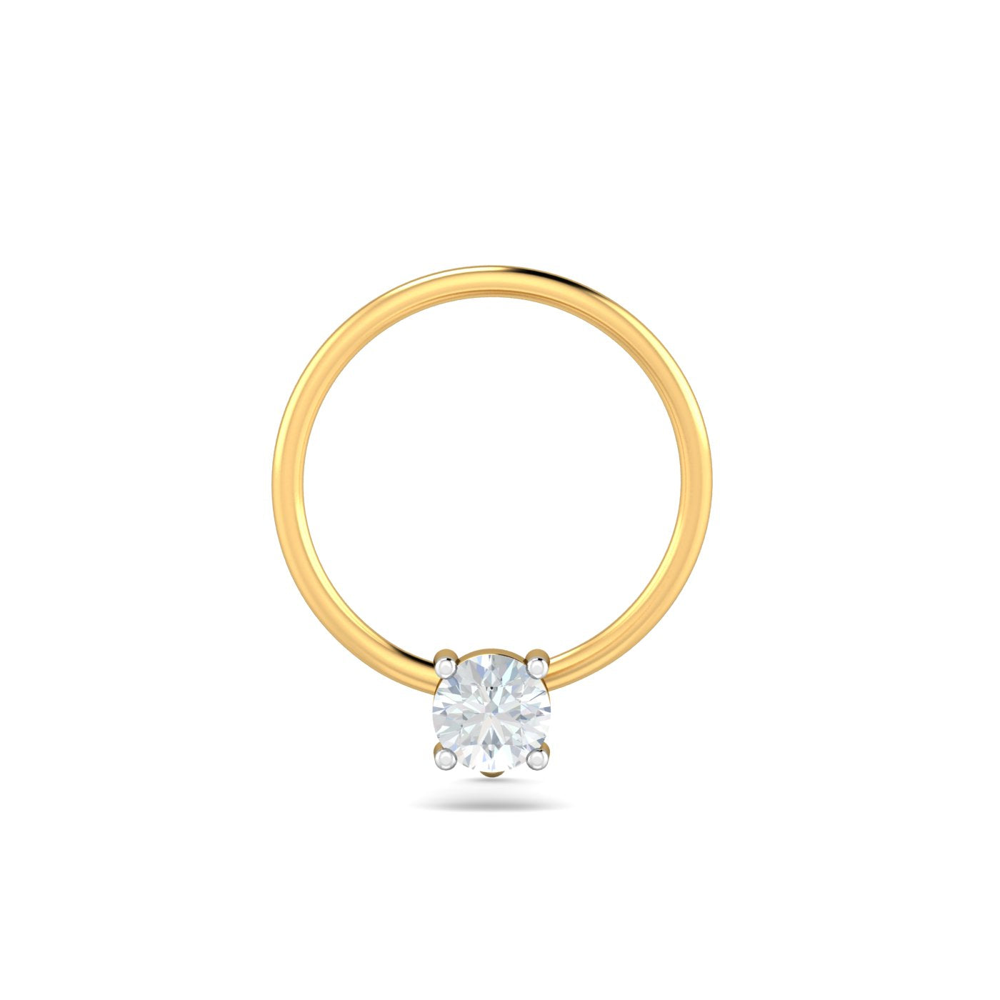 0.07 Carat 4 Prongs Nose Pin