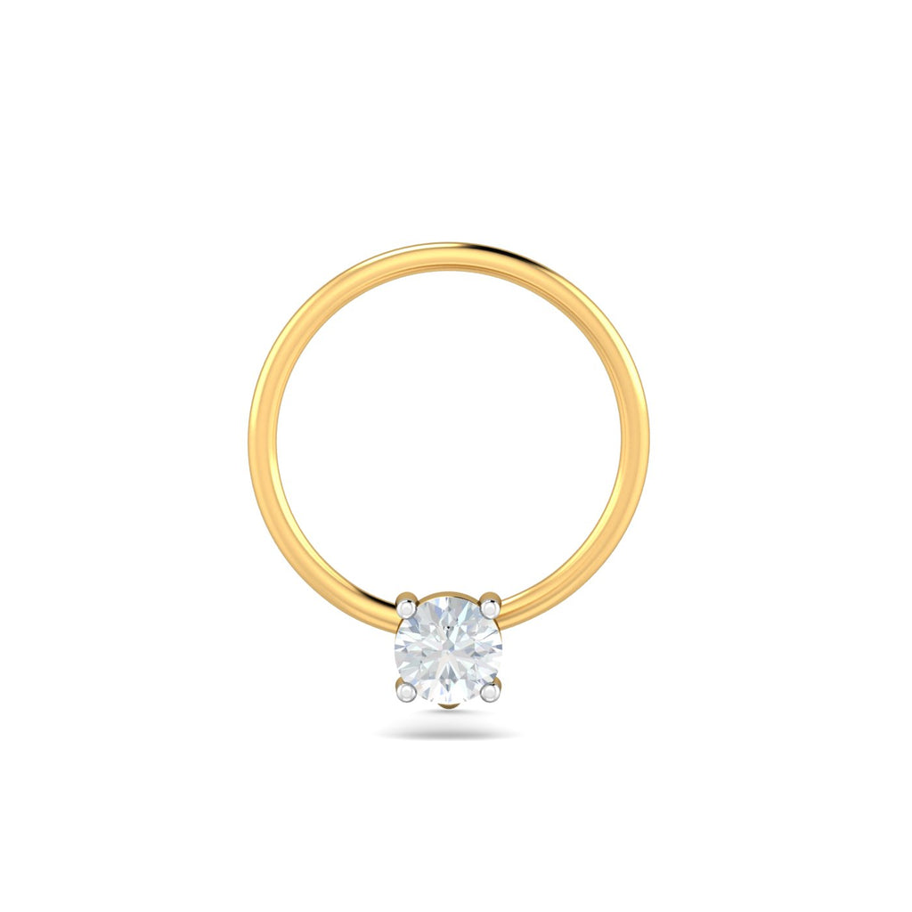0.08 Carat 4 Prongs Nose Pin