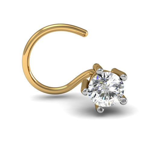 0.05 Carat 5 Prongs Nose Pin