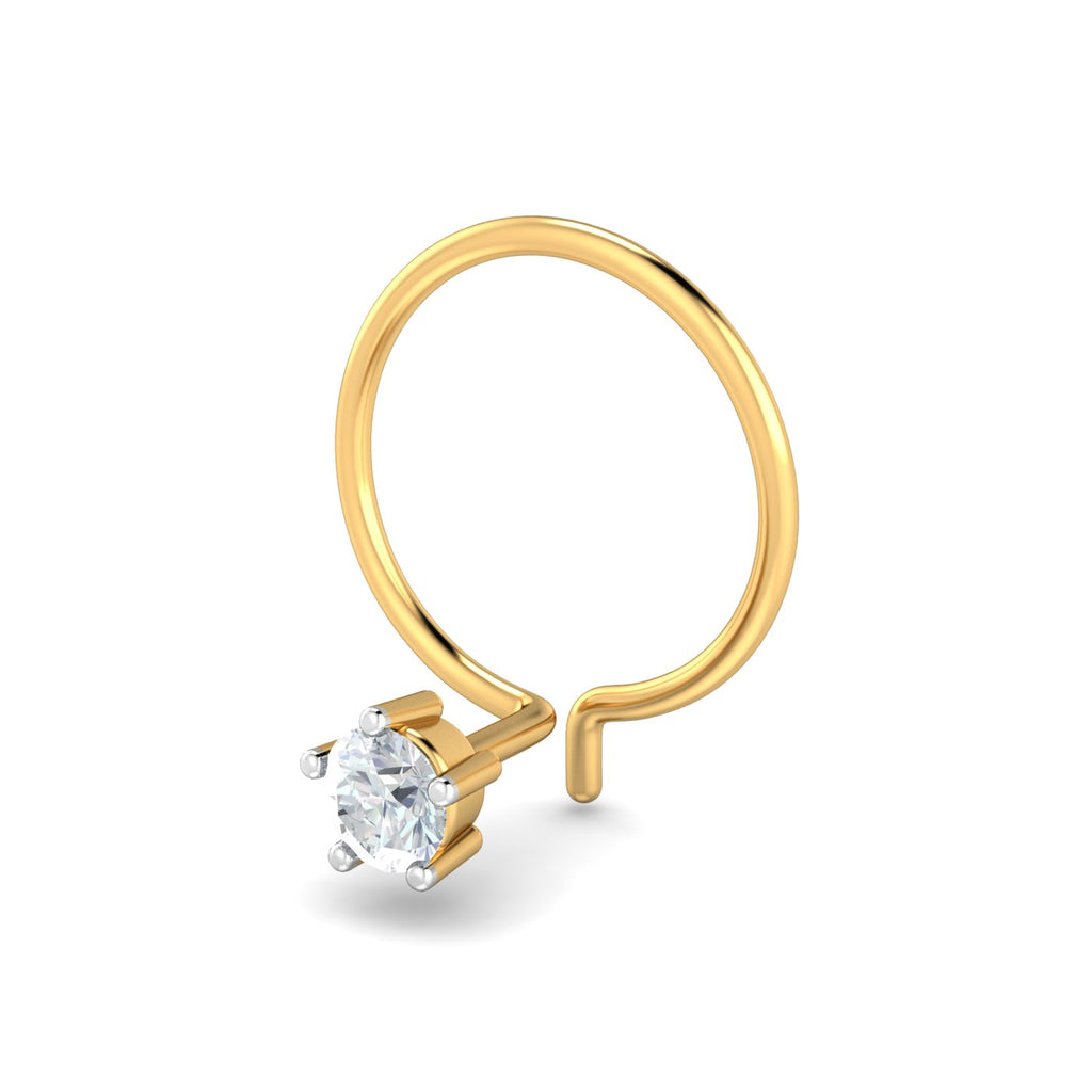 0.07 Carat 5 Prongs Nose Pin