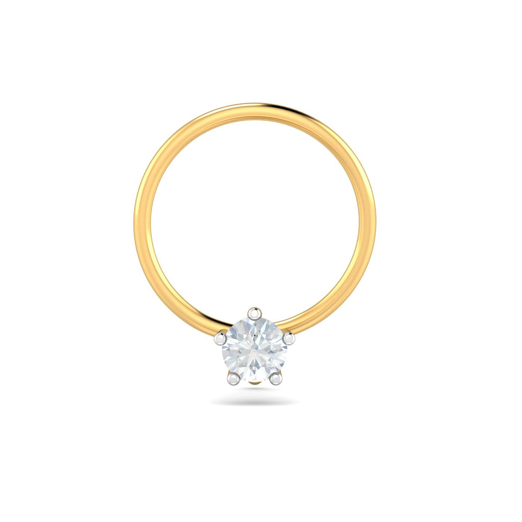 0.05 Carat 5 Prongs Nose Pin