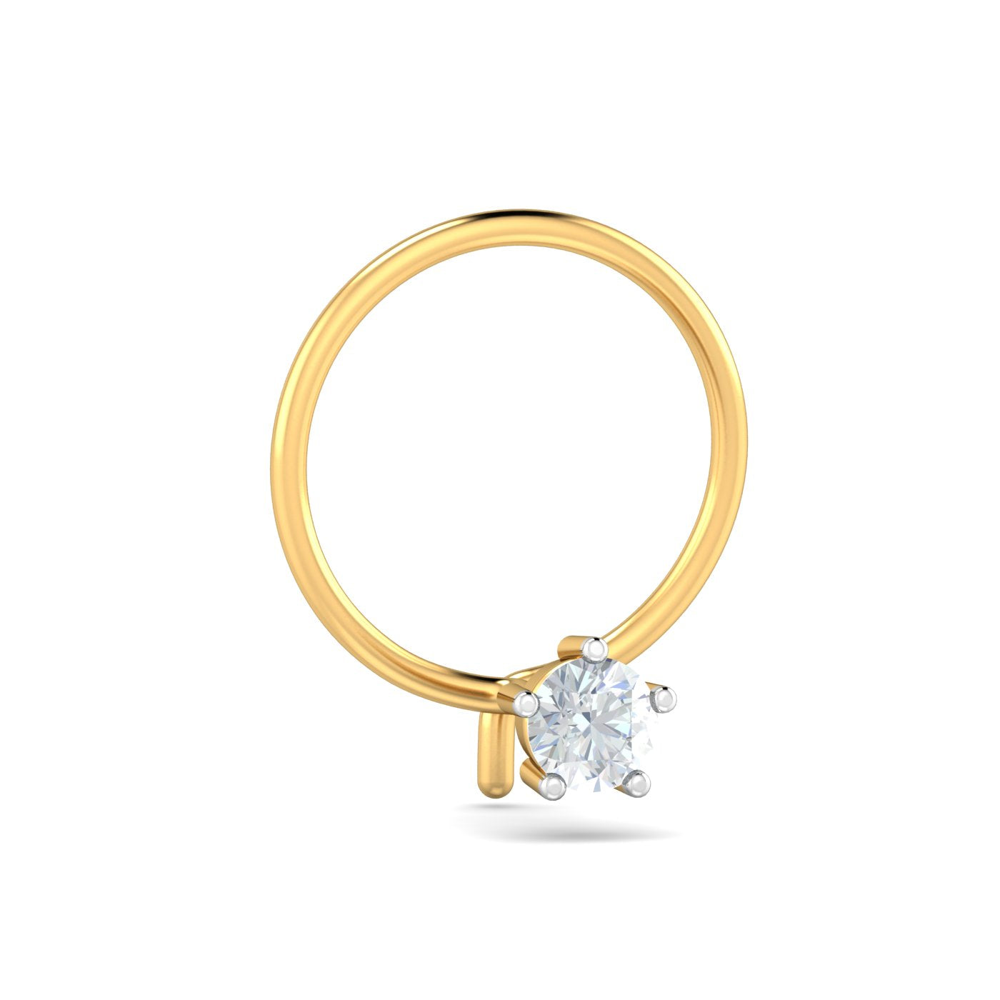 0.05 Carat 5 Prongs Nose Pin
