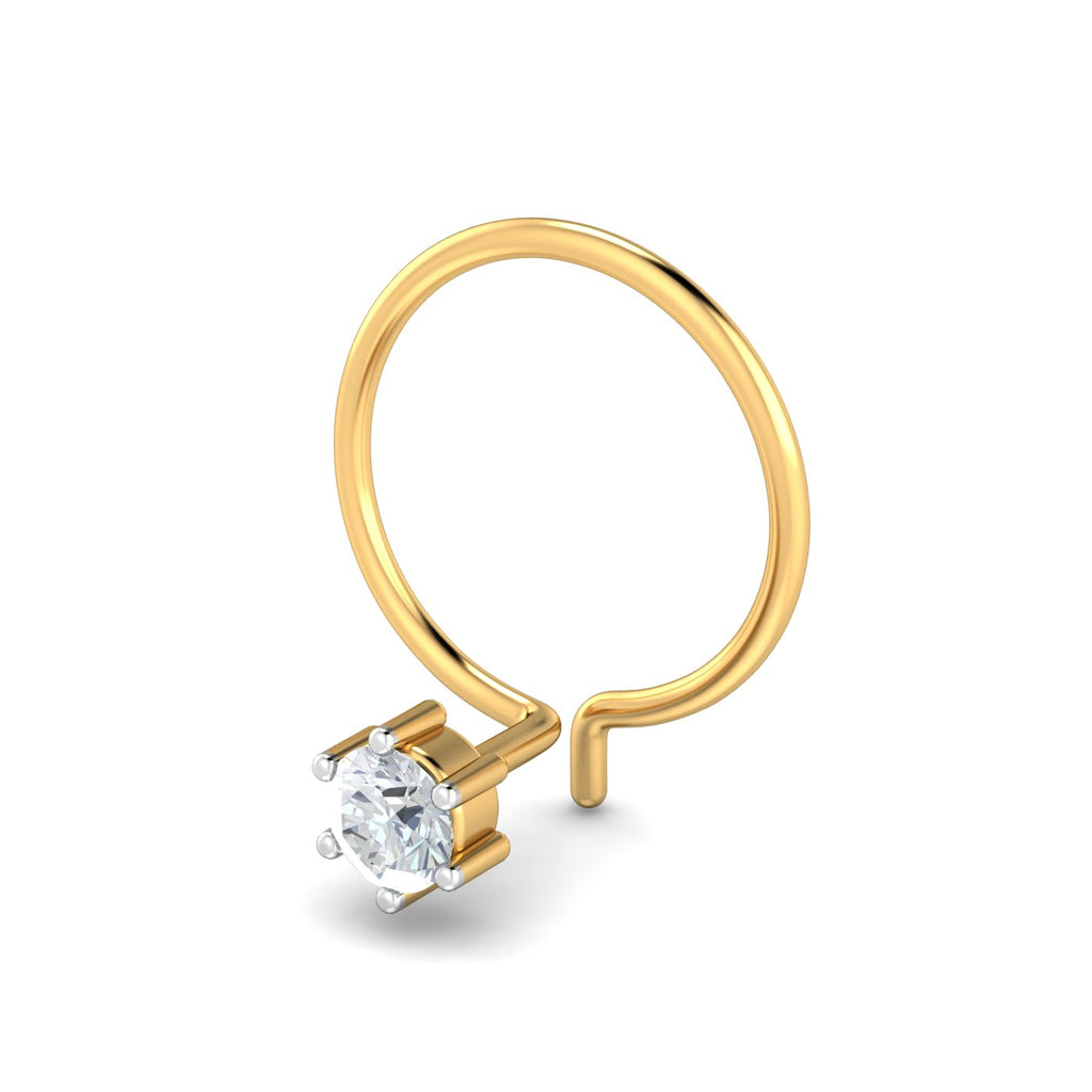 0.07 Carat 6 Prongs Nose Pin
