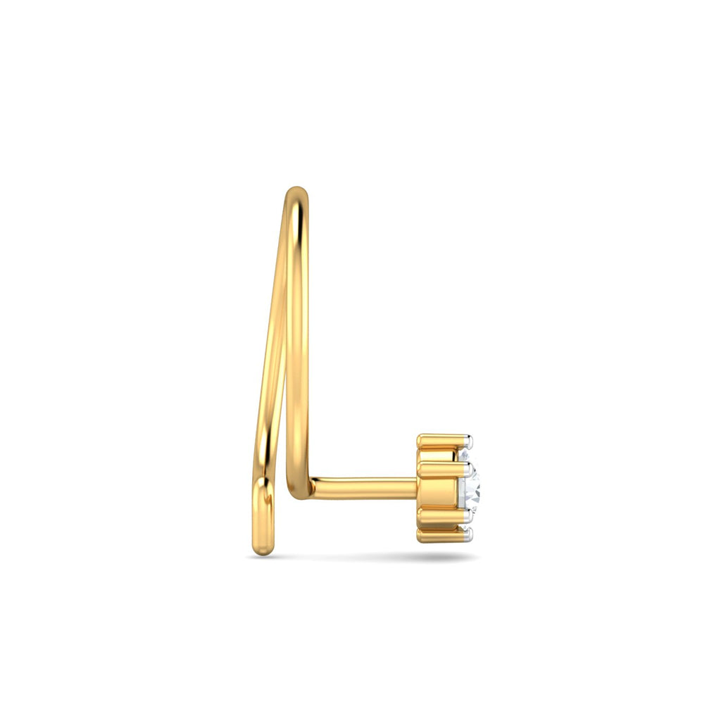 0.08 Carat 6 Prongs Nose Pin
