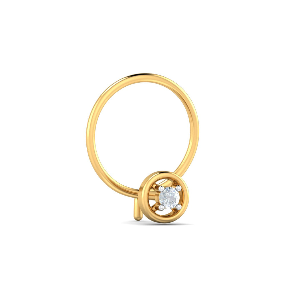 Round 0.02 Carat Nose Pin