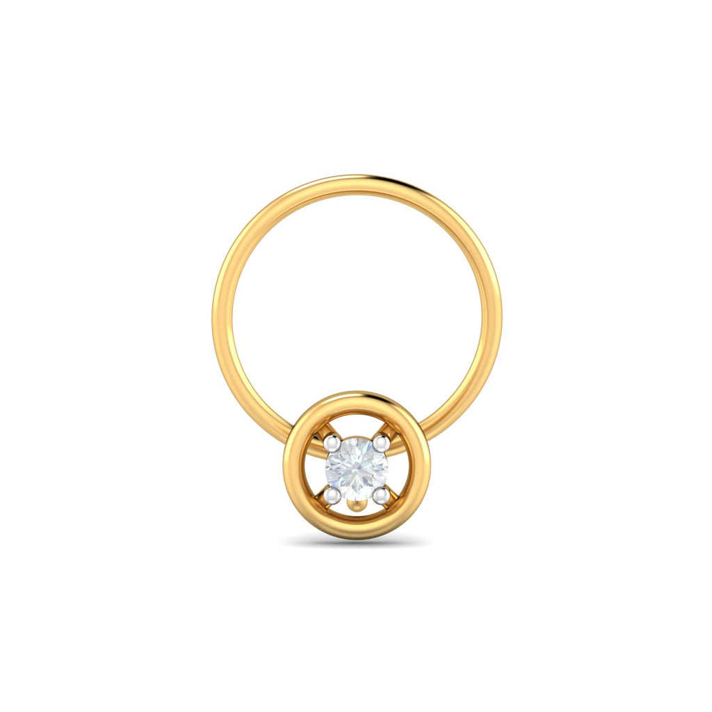 Round 0.04 Carat Nose Pin