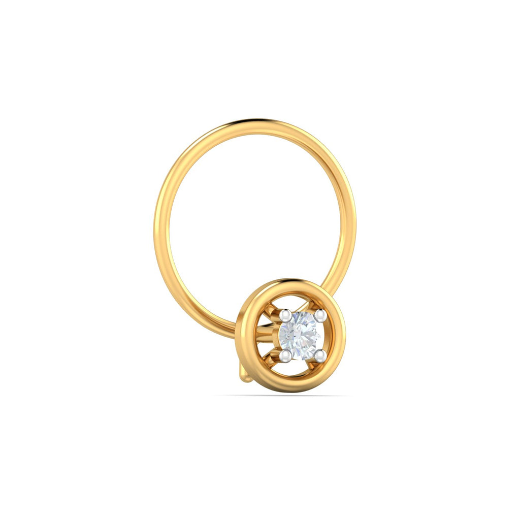 Round 0.04 Carat Nose Pin