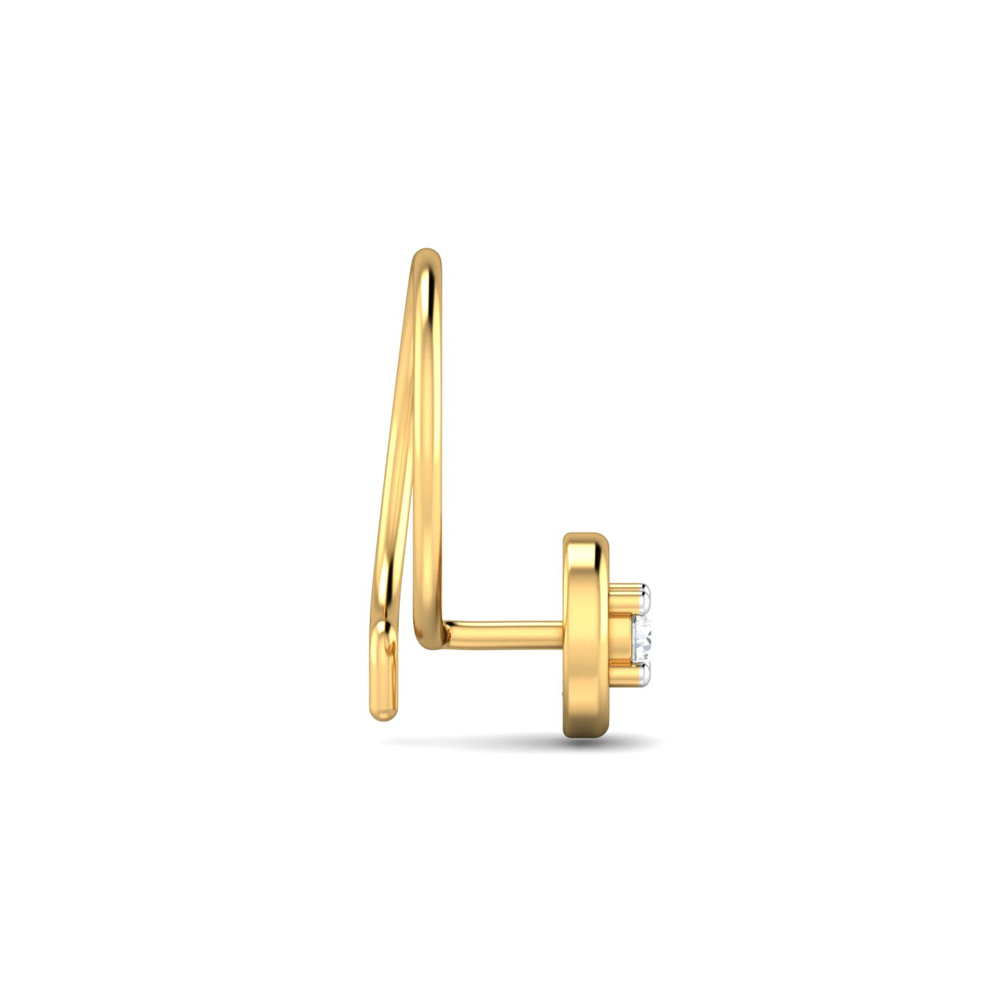 Round 0.04 Carat Nose Pin