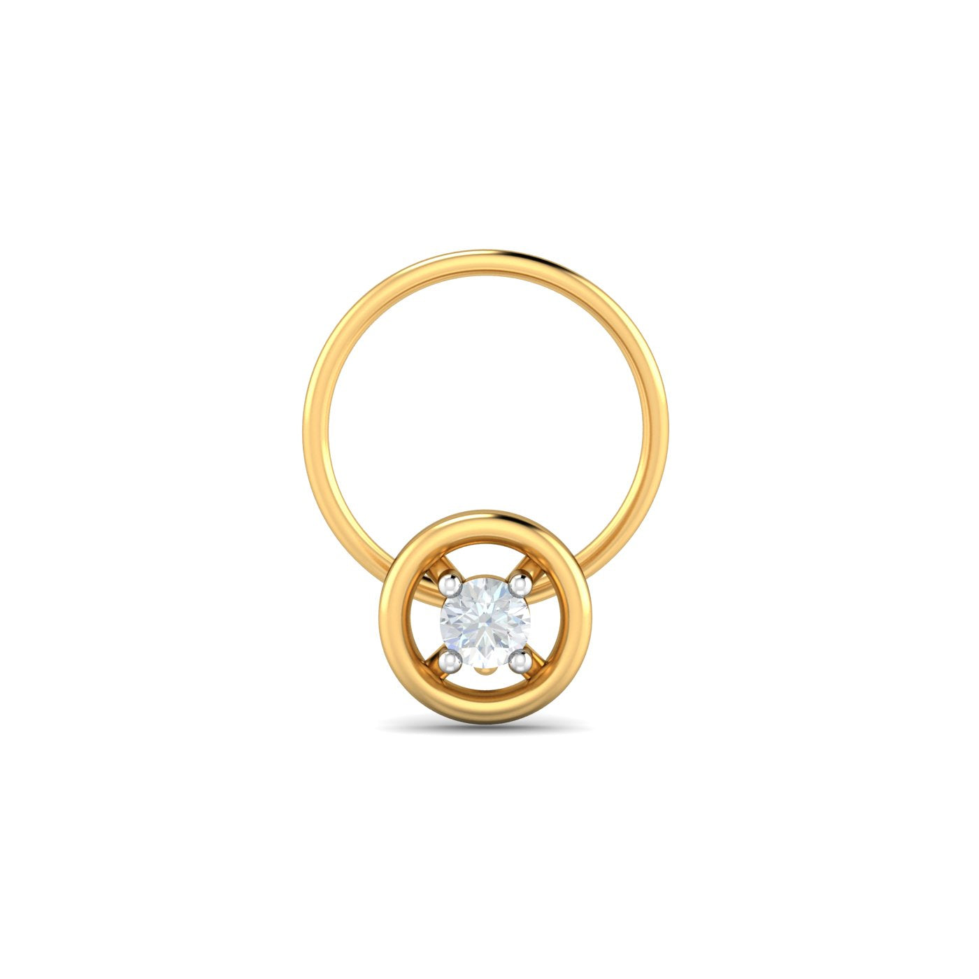 Round 0.06 Carat Nose Pin