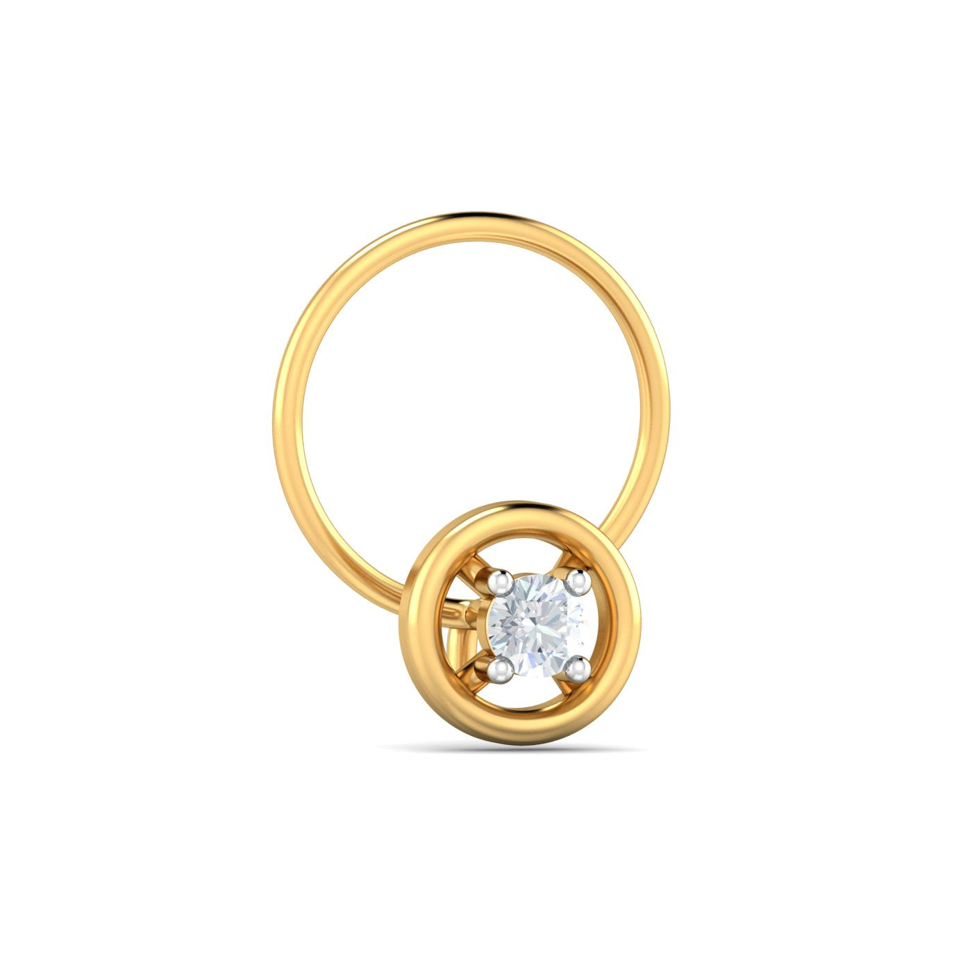 Round 0.06 Carat Nose Pin