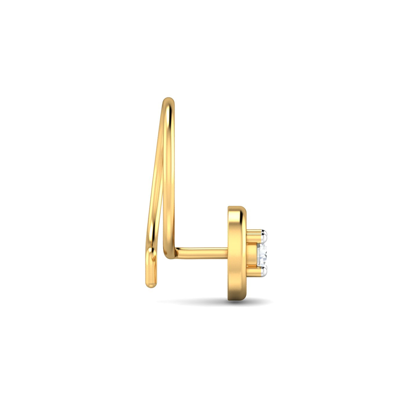 Round 0.06 Carat Nose Pin