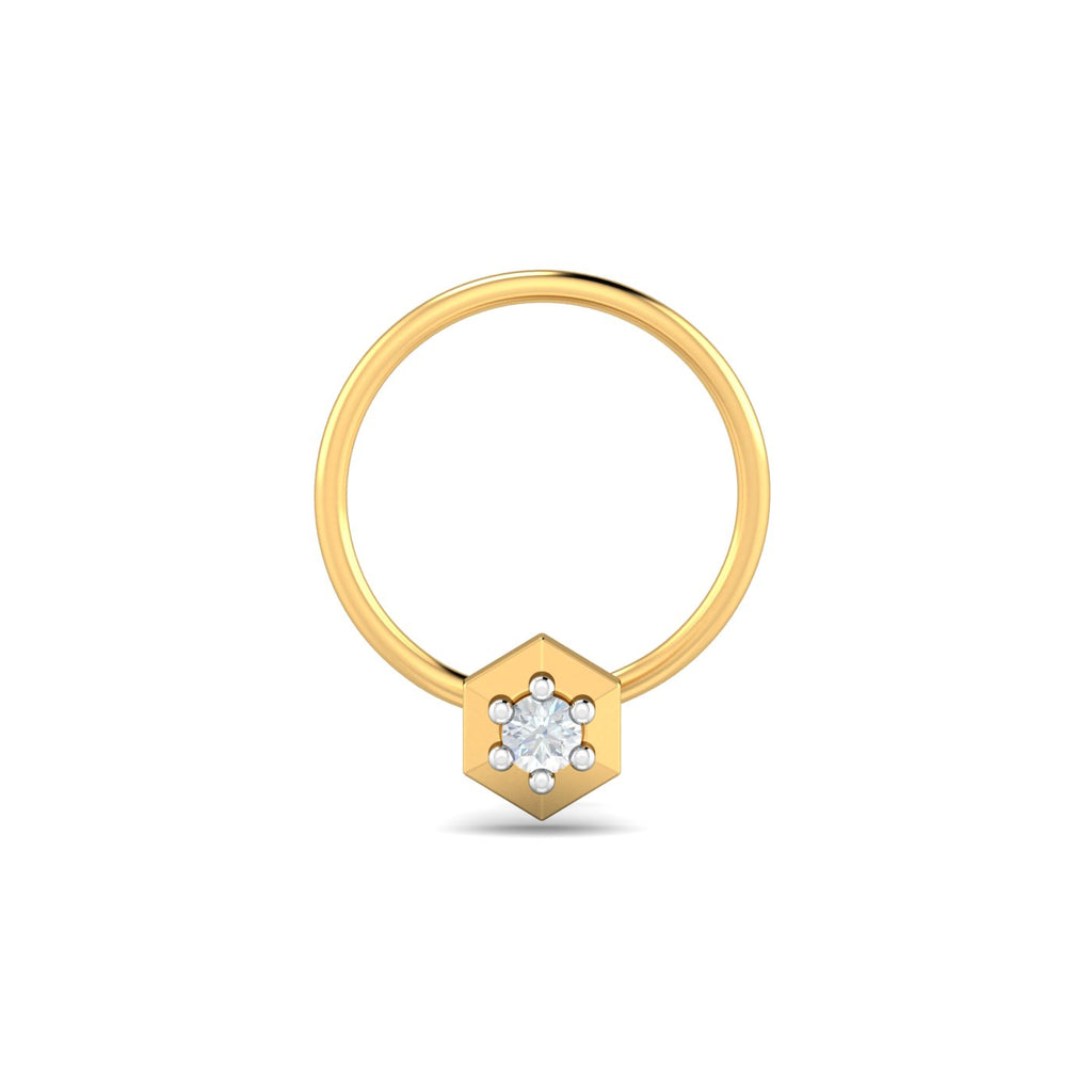 Hexagon Nose Pin