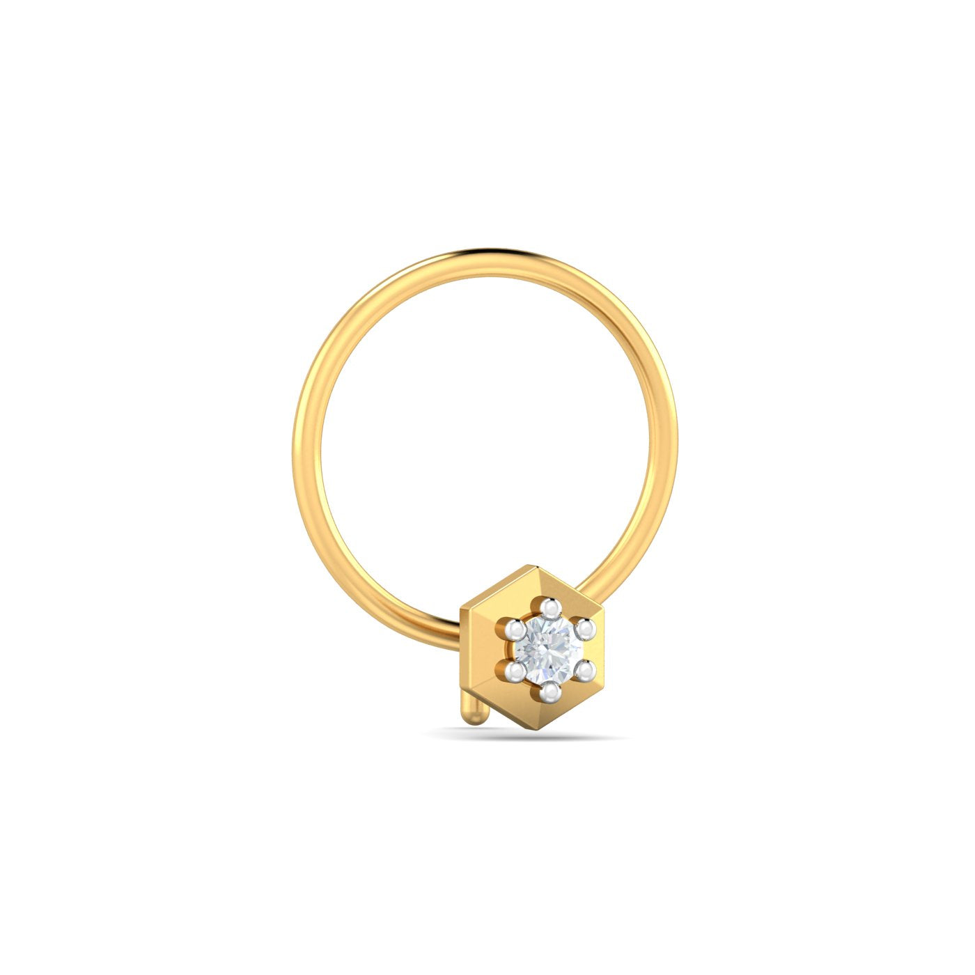 Hexagon Nose Pin