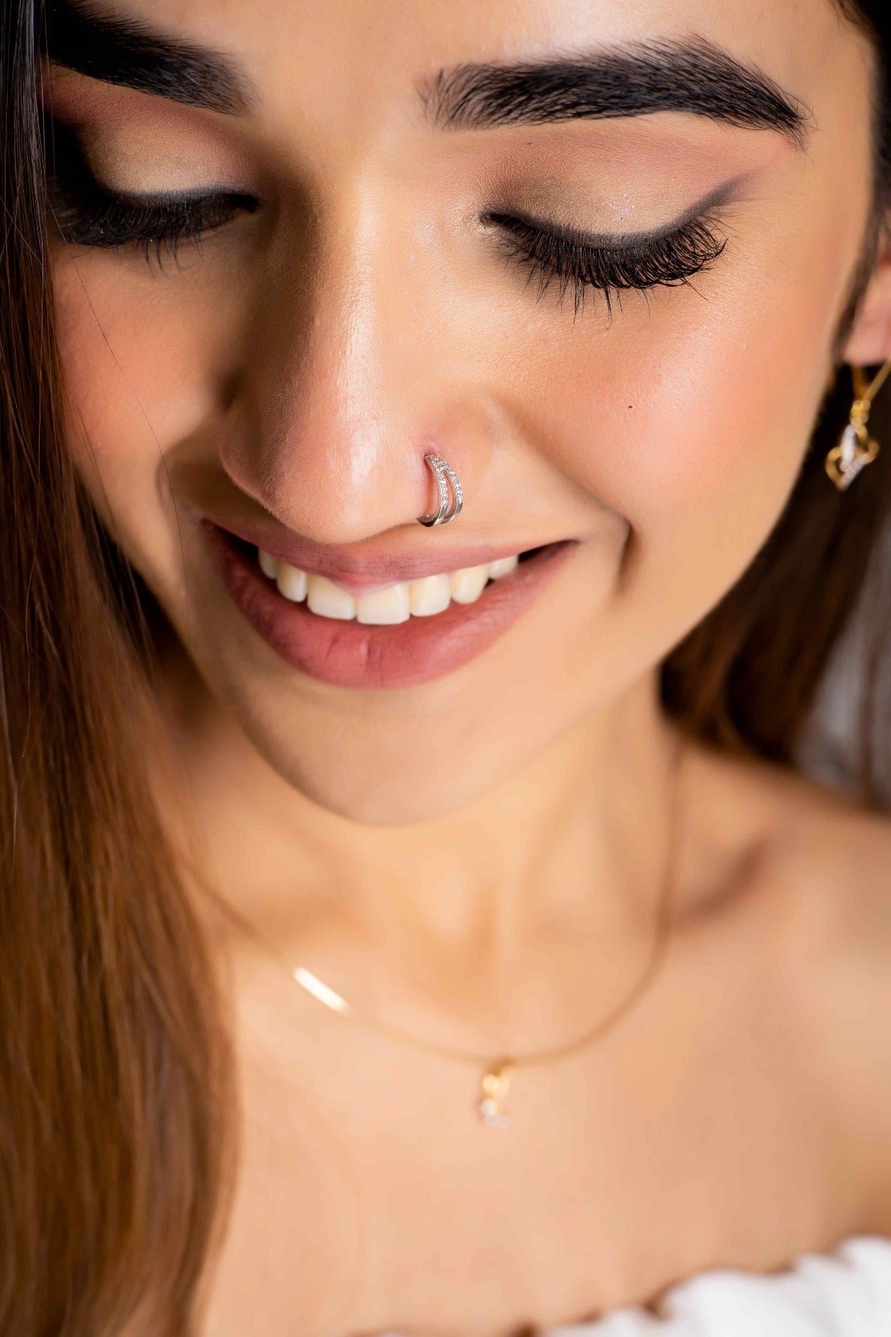 Alizeh Diamond Nose Ring (Non-Pierced)
