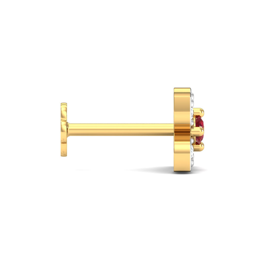 Quattro Ruby Nose Stud