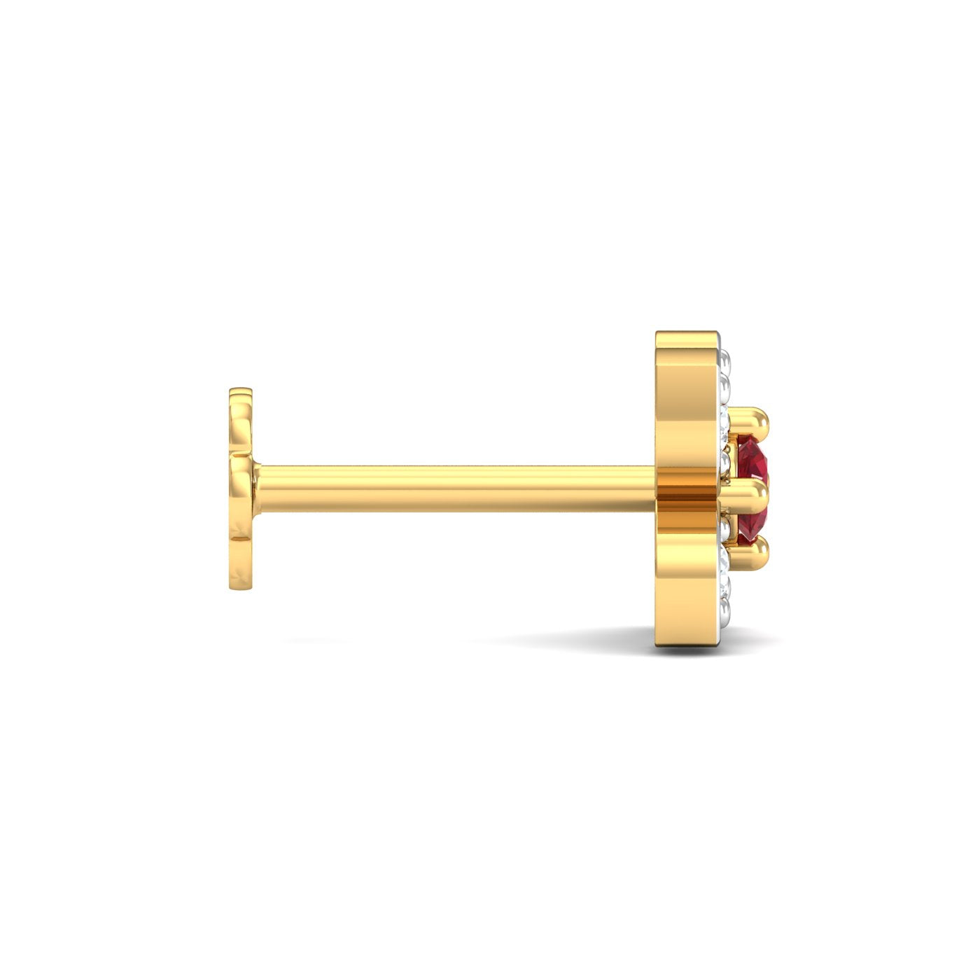 Quattro Ruby Nose Stud
