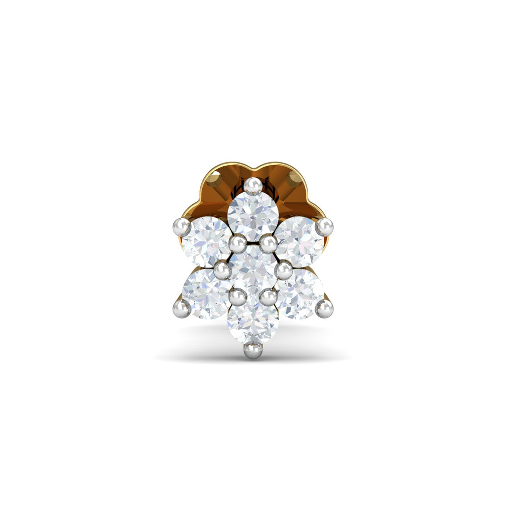 0.07 cts Gold and Diamond Nose Pin