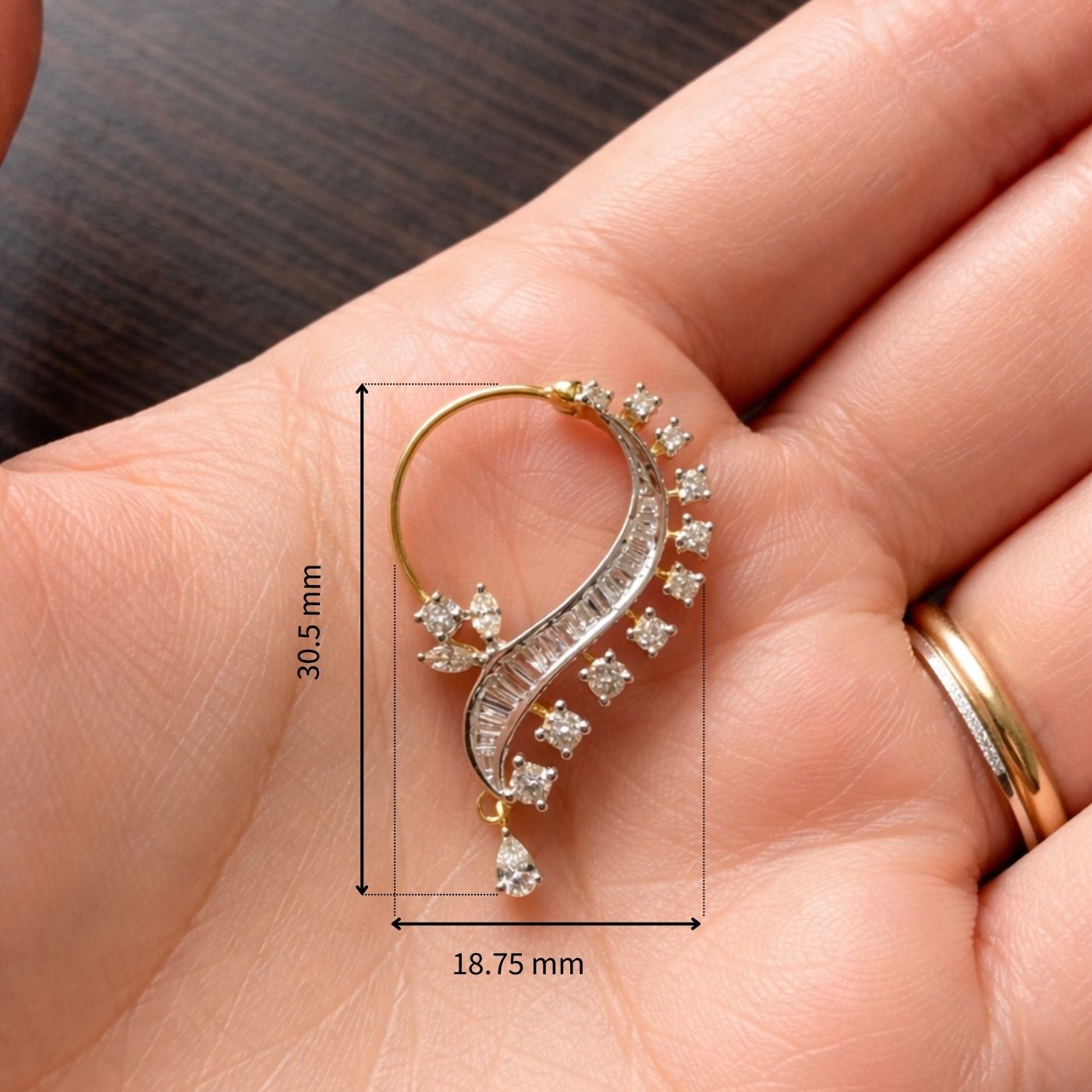 Rhea Bridal Diamond Nath