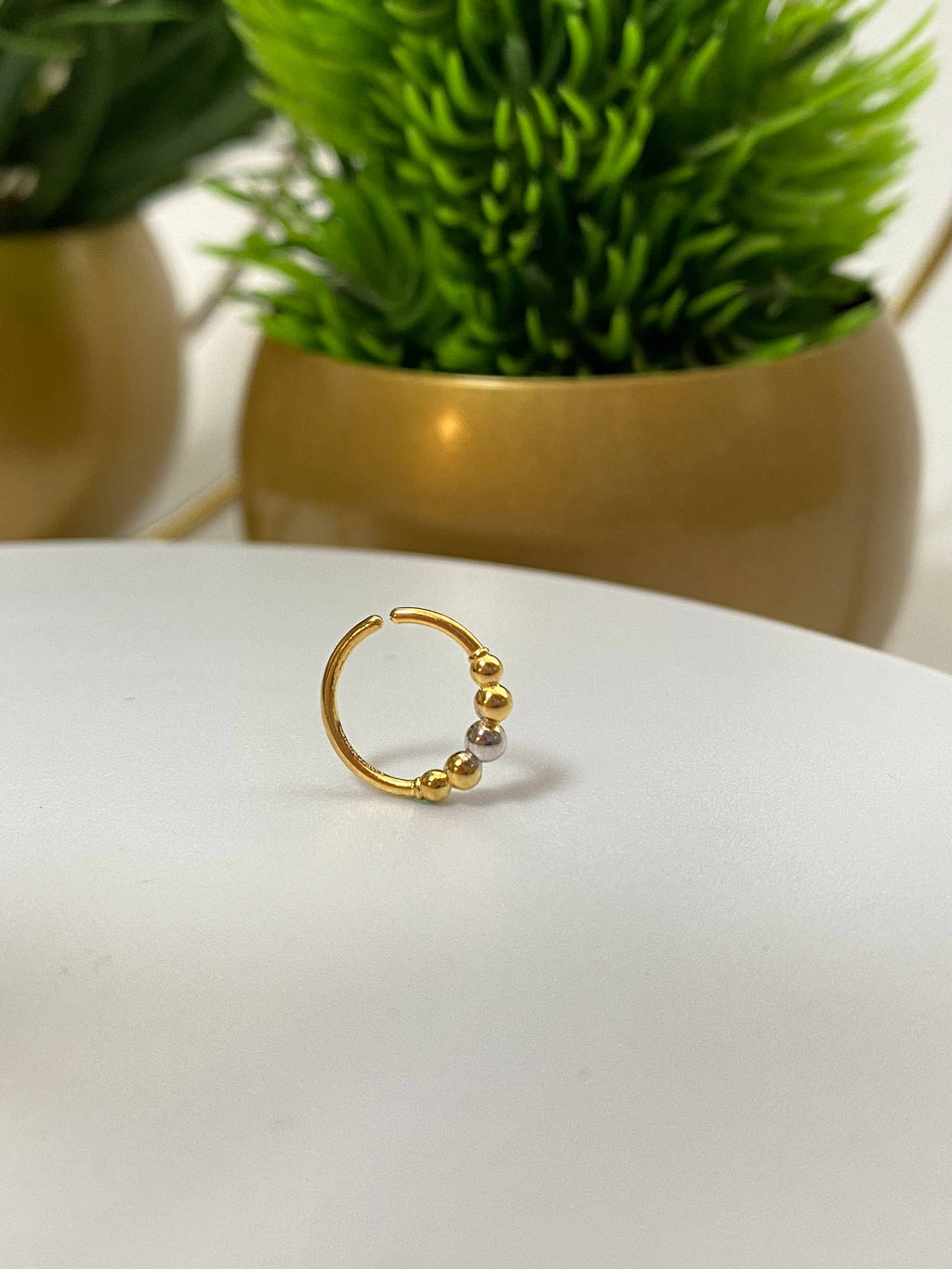 Five Pt Beaded Nose Ring