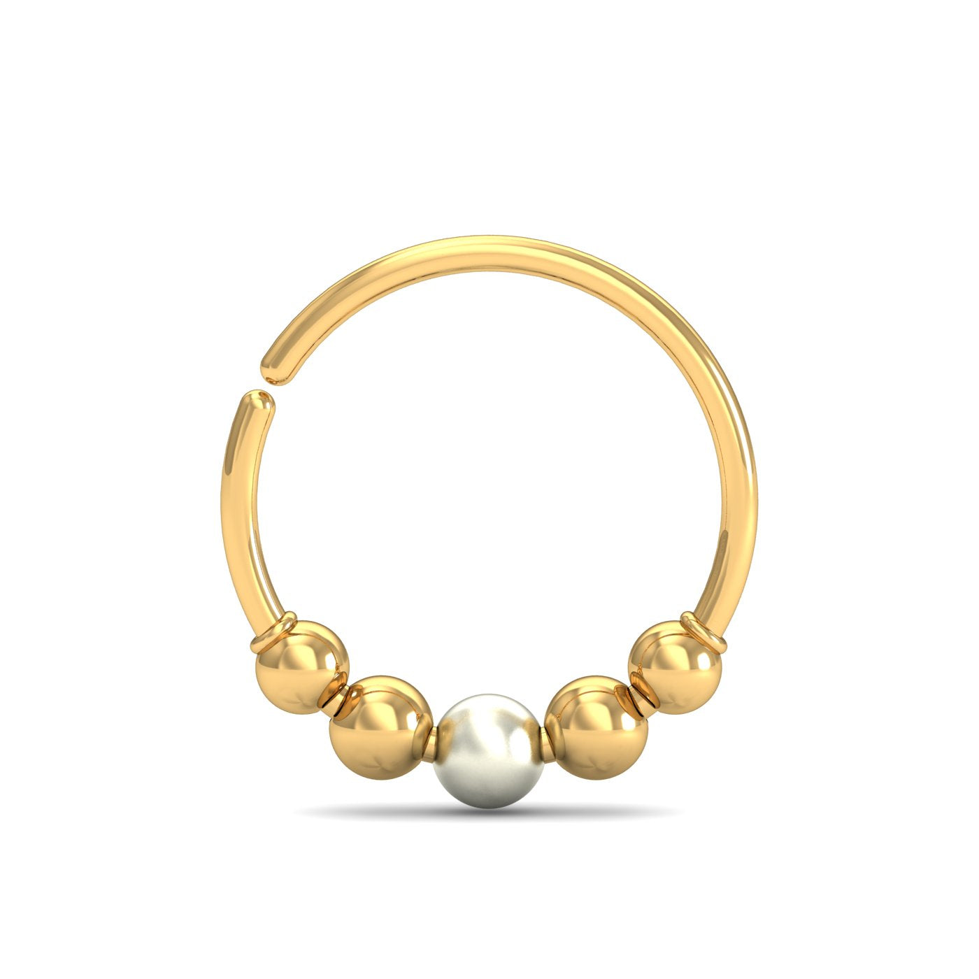 Five Pt Beaded Nose Ring