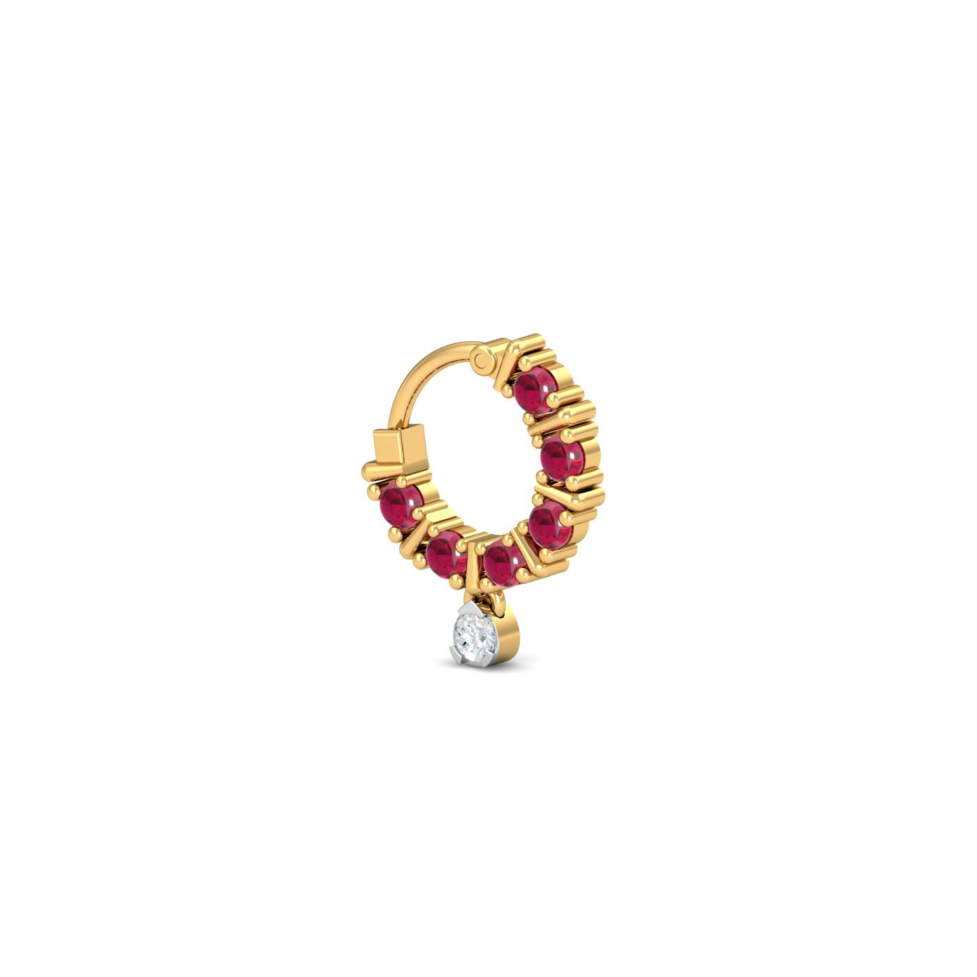 Kantha Ruby Nose Ring