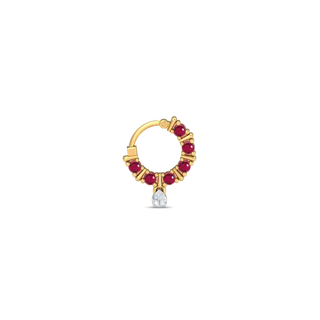 Kantha Ruby Nose Ring
