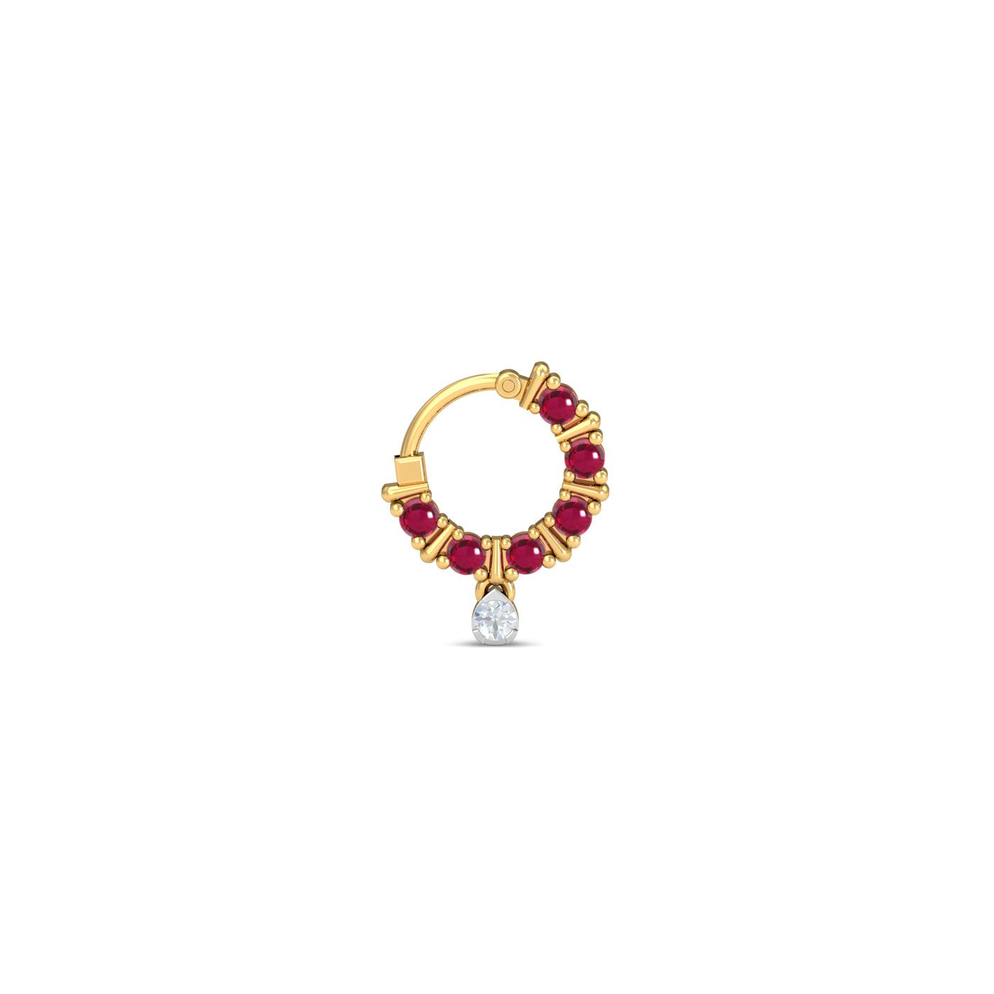 Kantha Ruby Nose Ring