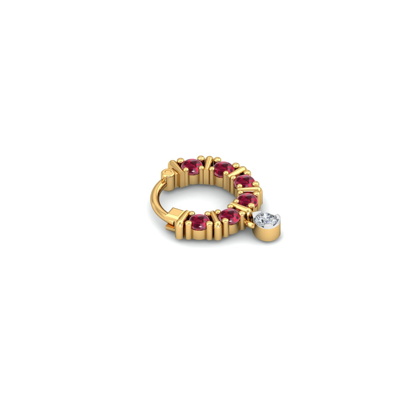 Kantha Ruby Nose Ring