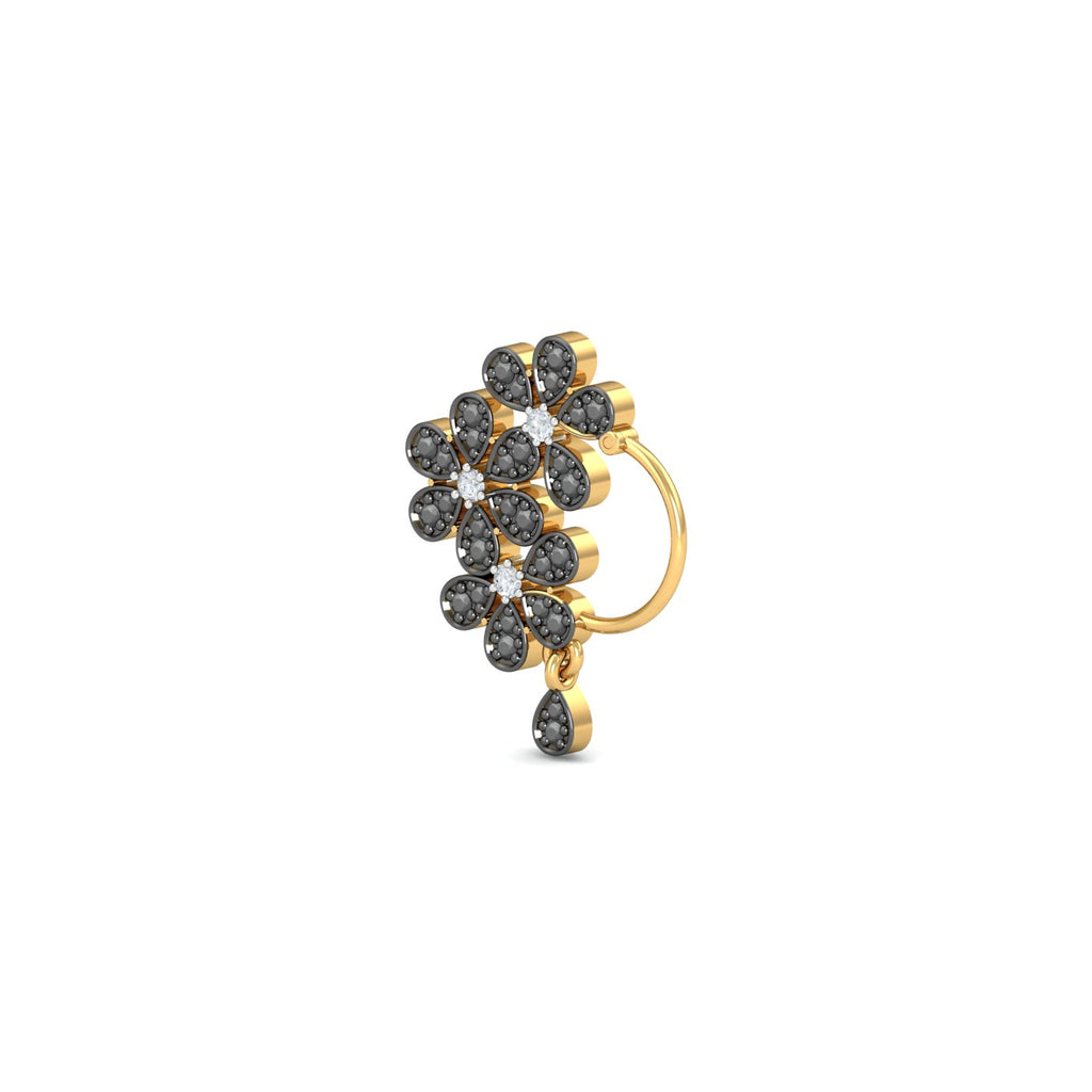 Misham Black Nose Ring (Right Side)