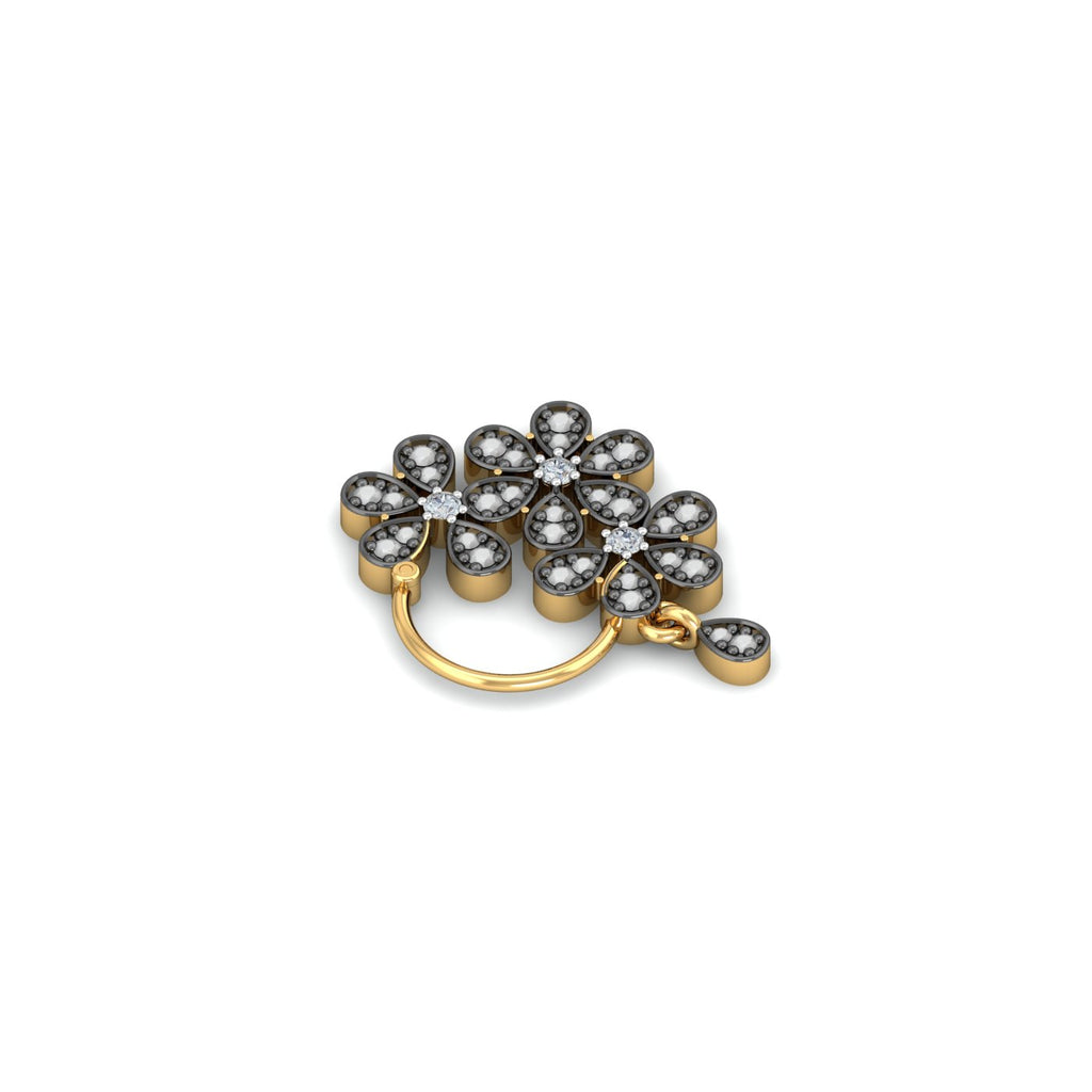 Misham Black Nose Ring (Left Side)