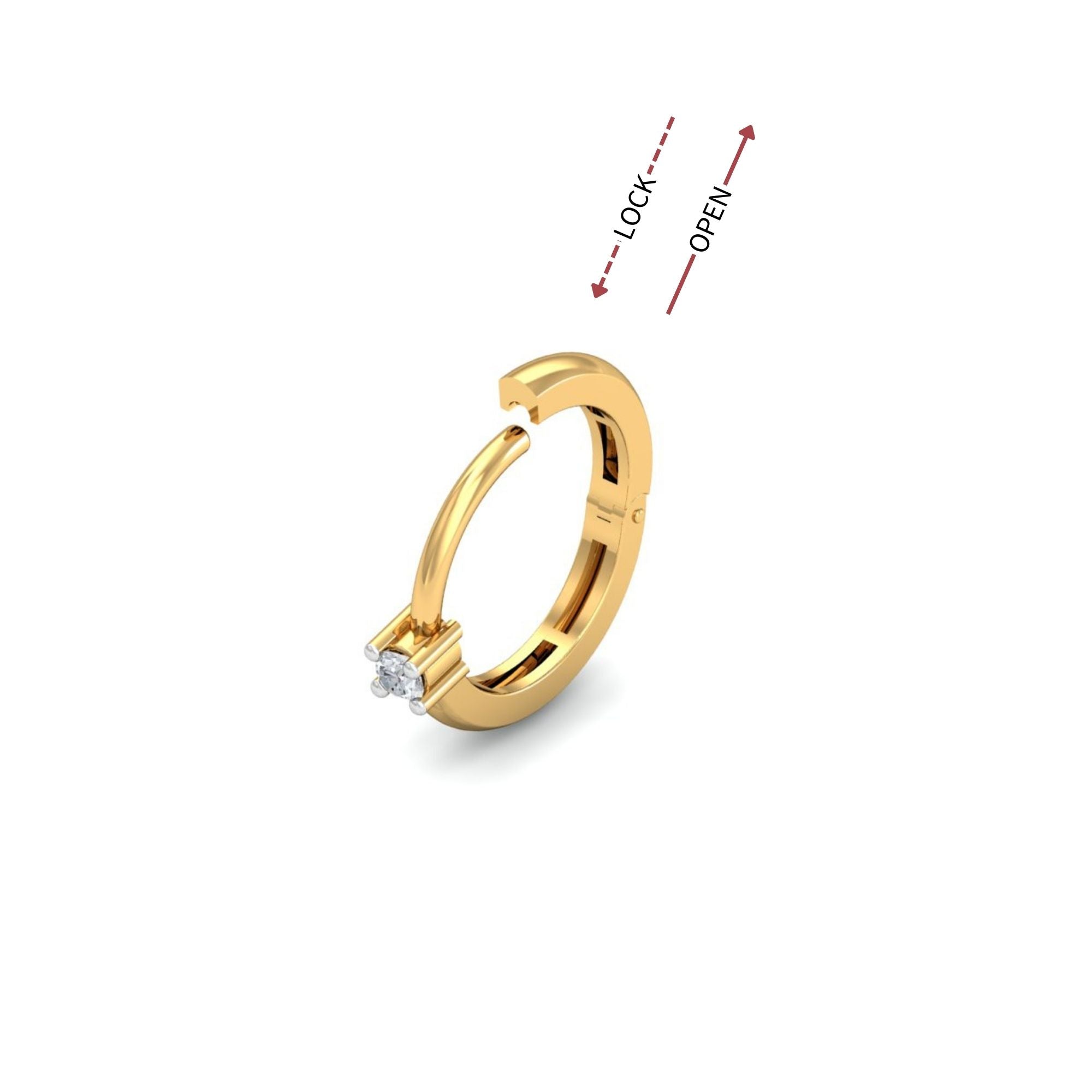 Solo Diamond Nose Ring