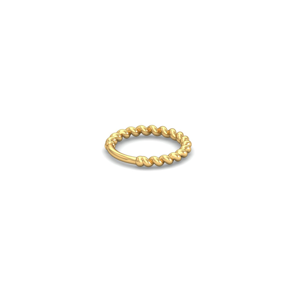 Twisted Gold Nose Ring