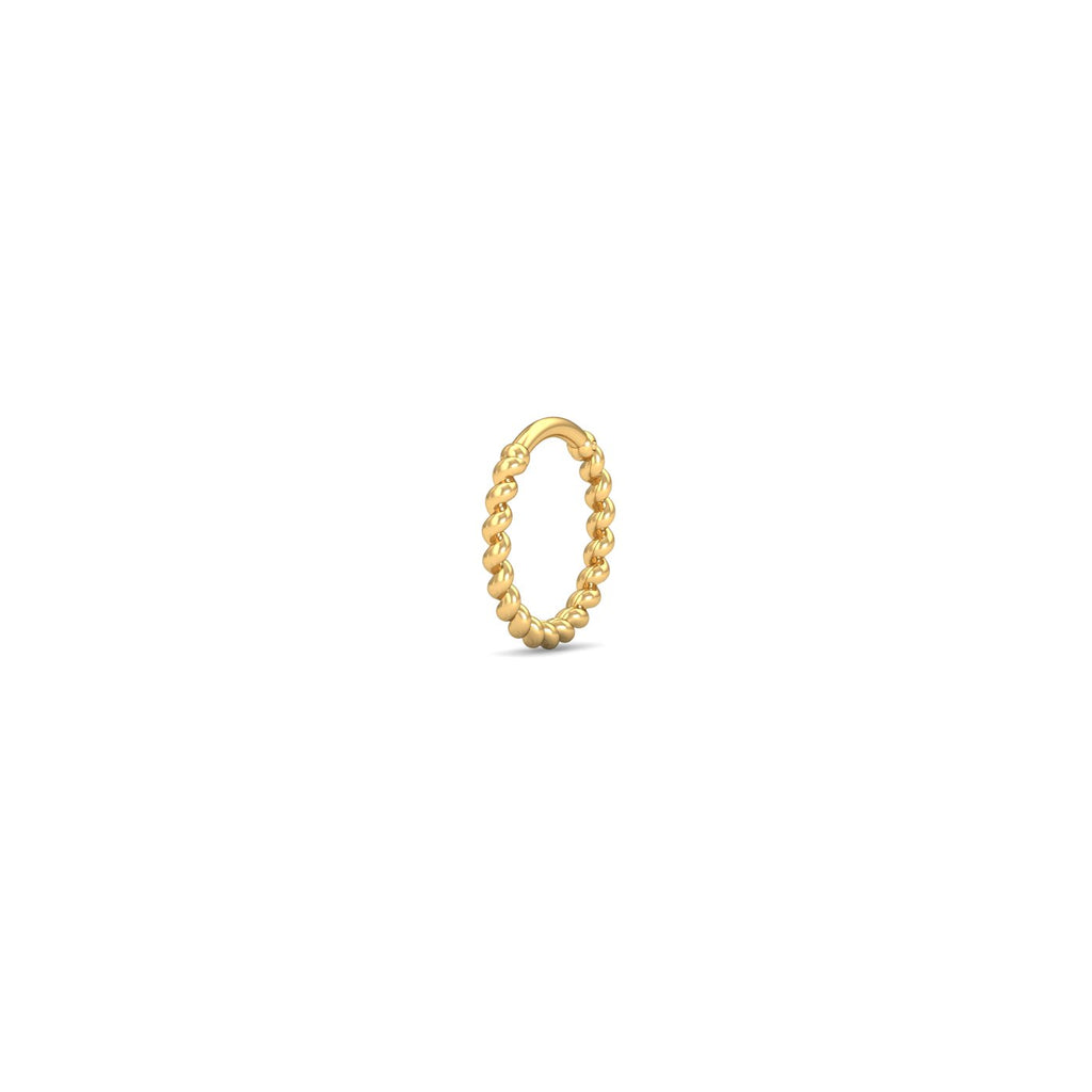 Twisted Gold Nose Ring