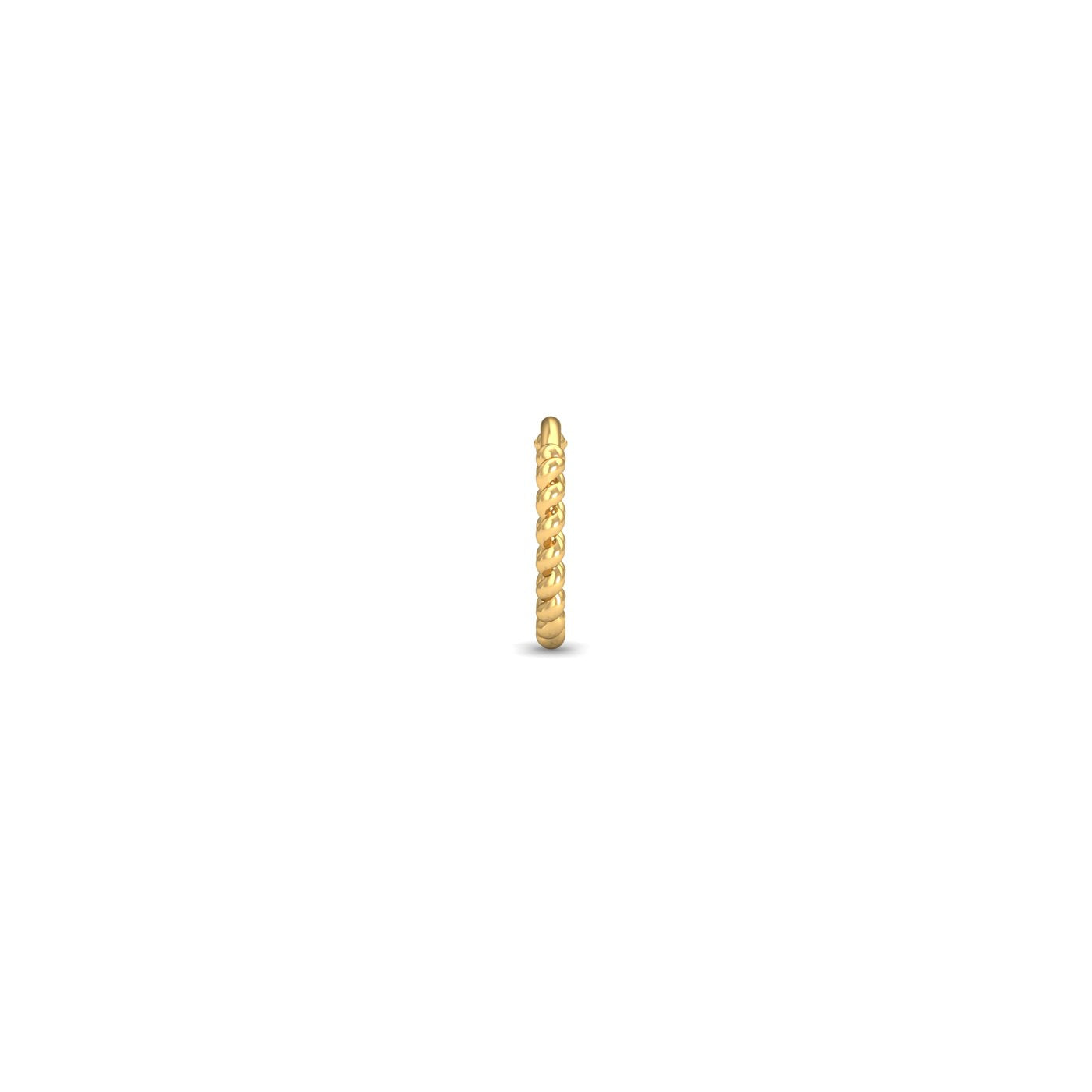 Twisted Gold Nose Ring