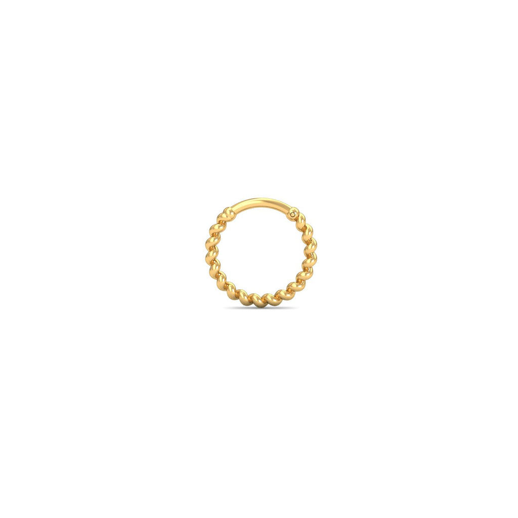 Twisted Gold Nose Ring