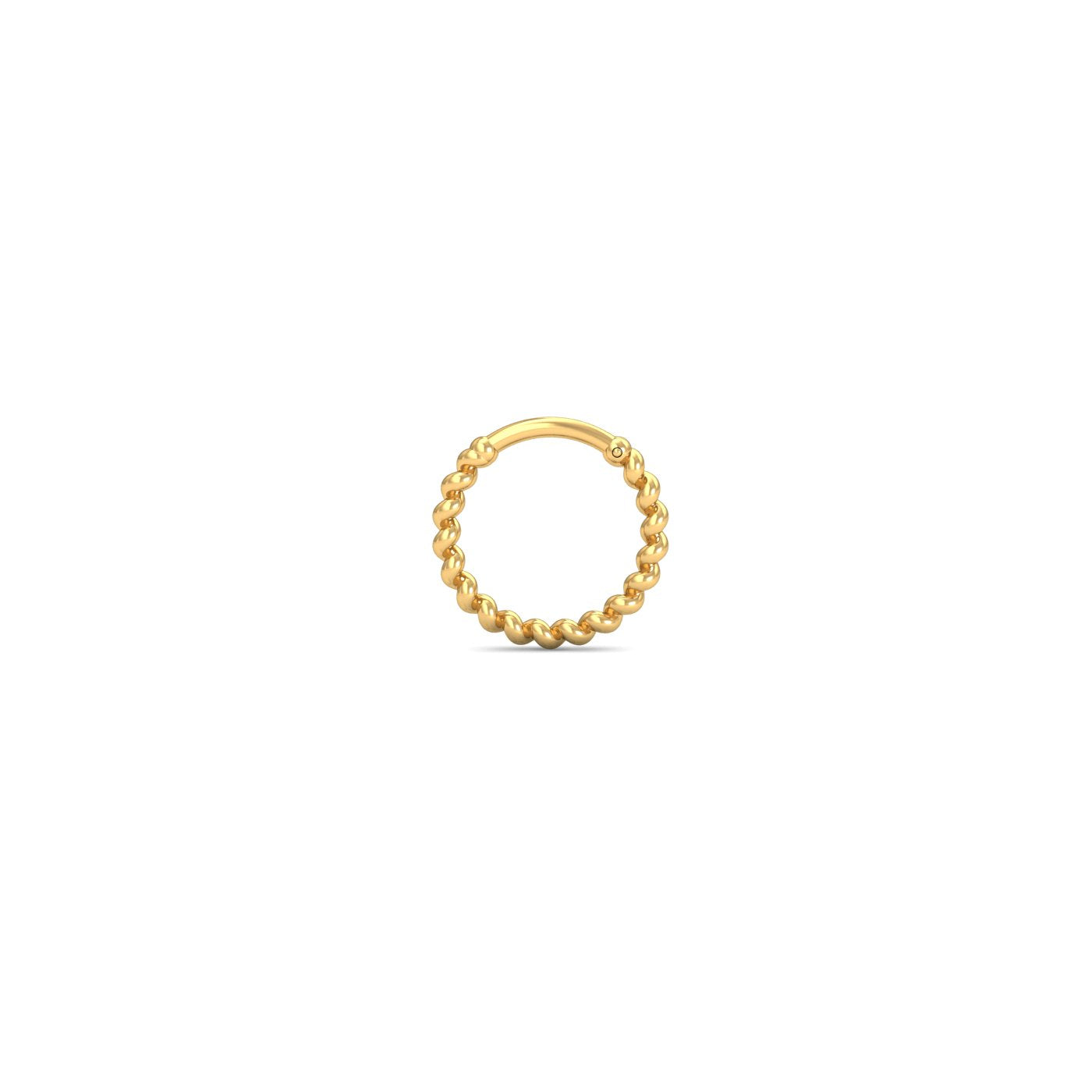 Twisted Gold Nose Ring