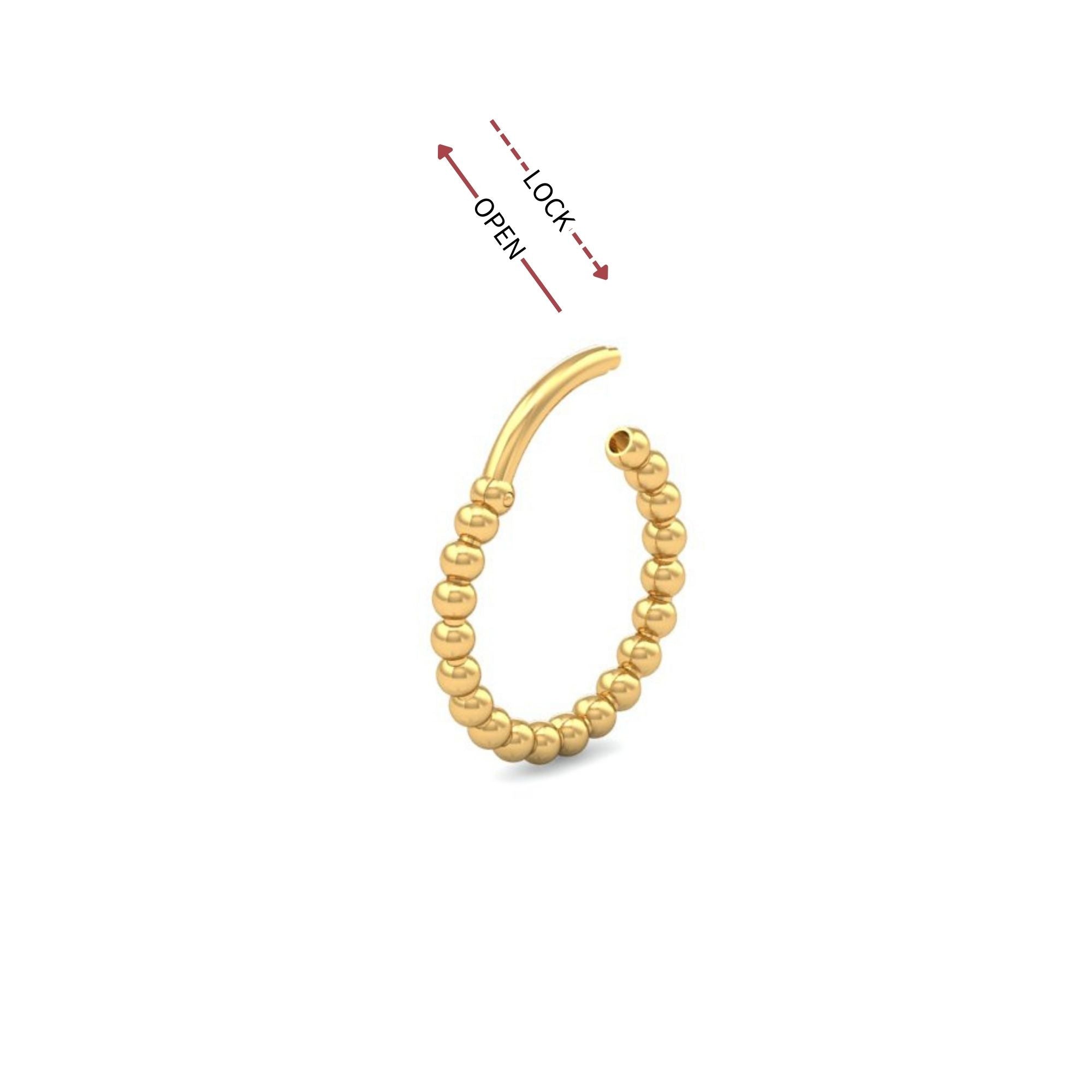 Classic Beaded Nose Ring