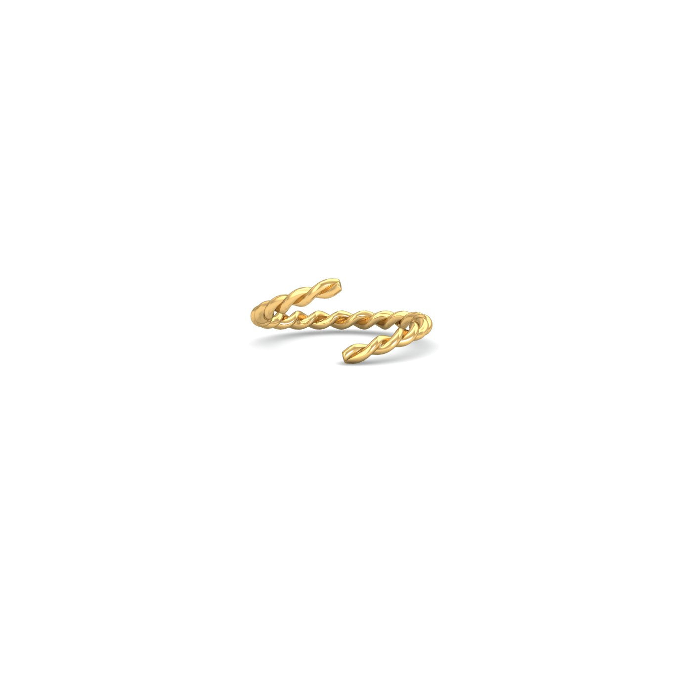 Twisted Thin Gold Nose Ring