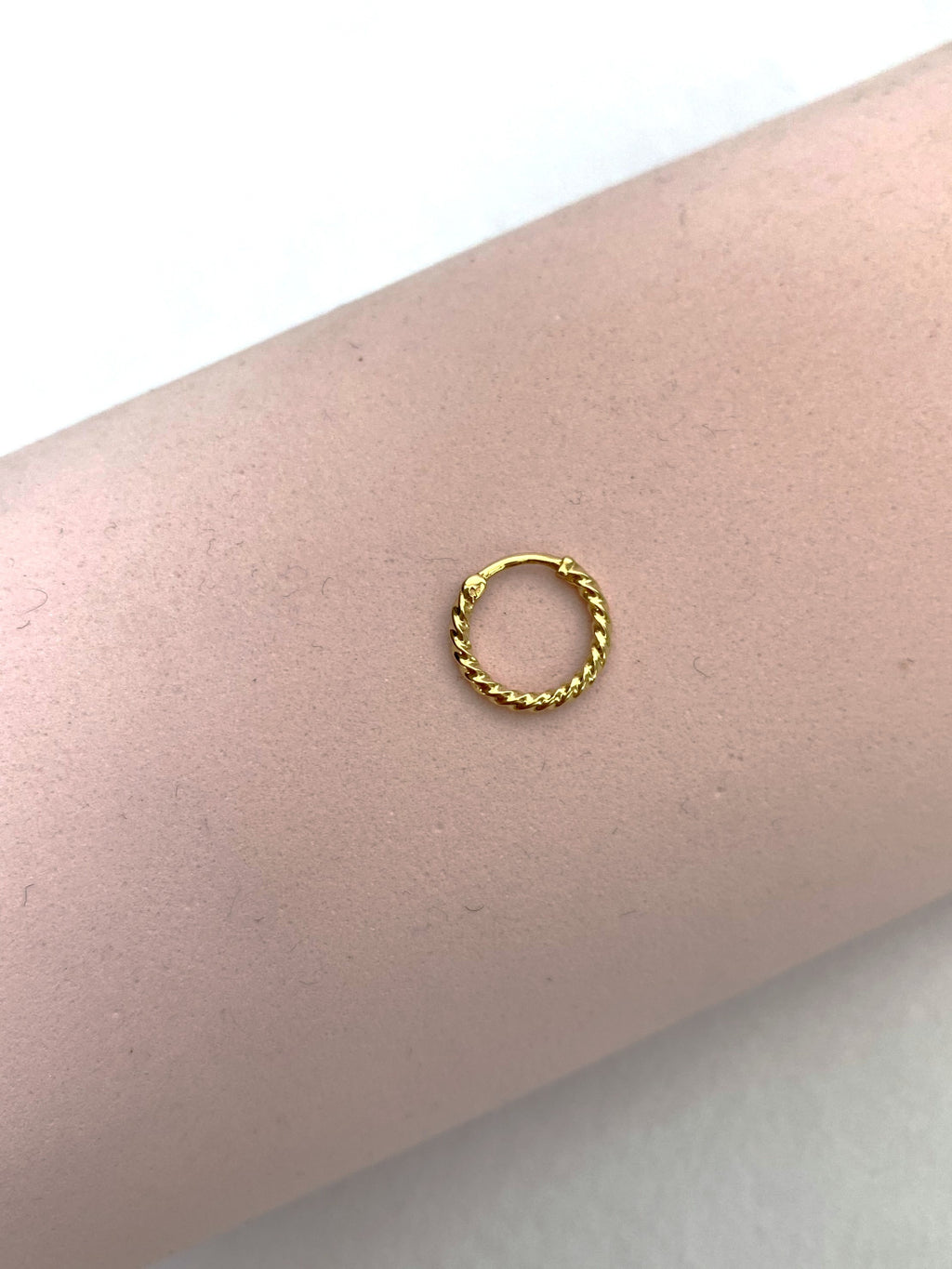 Twisted Rope Gold Nose Ring