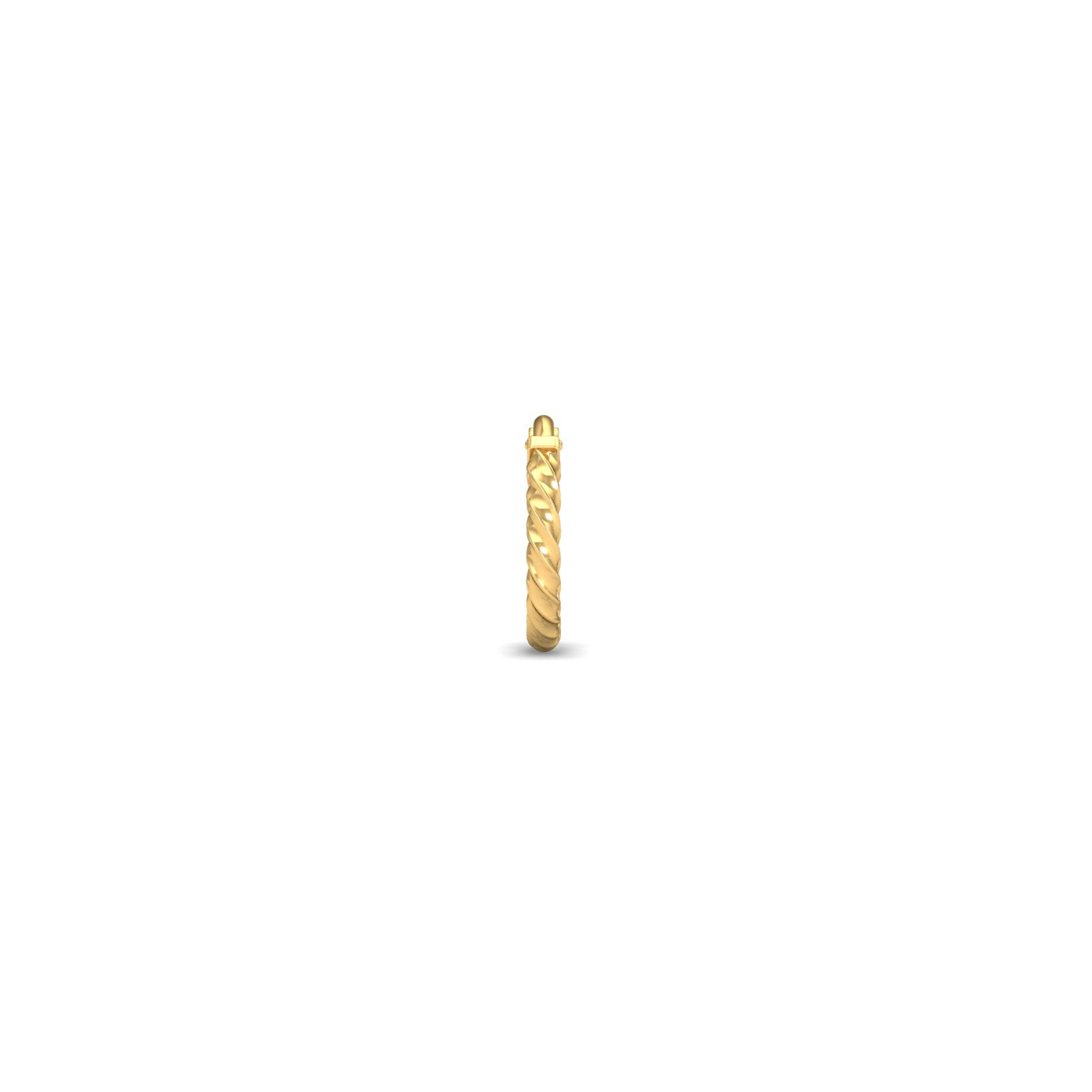Twisted Rope Gold Nose Ring