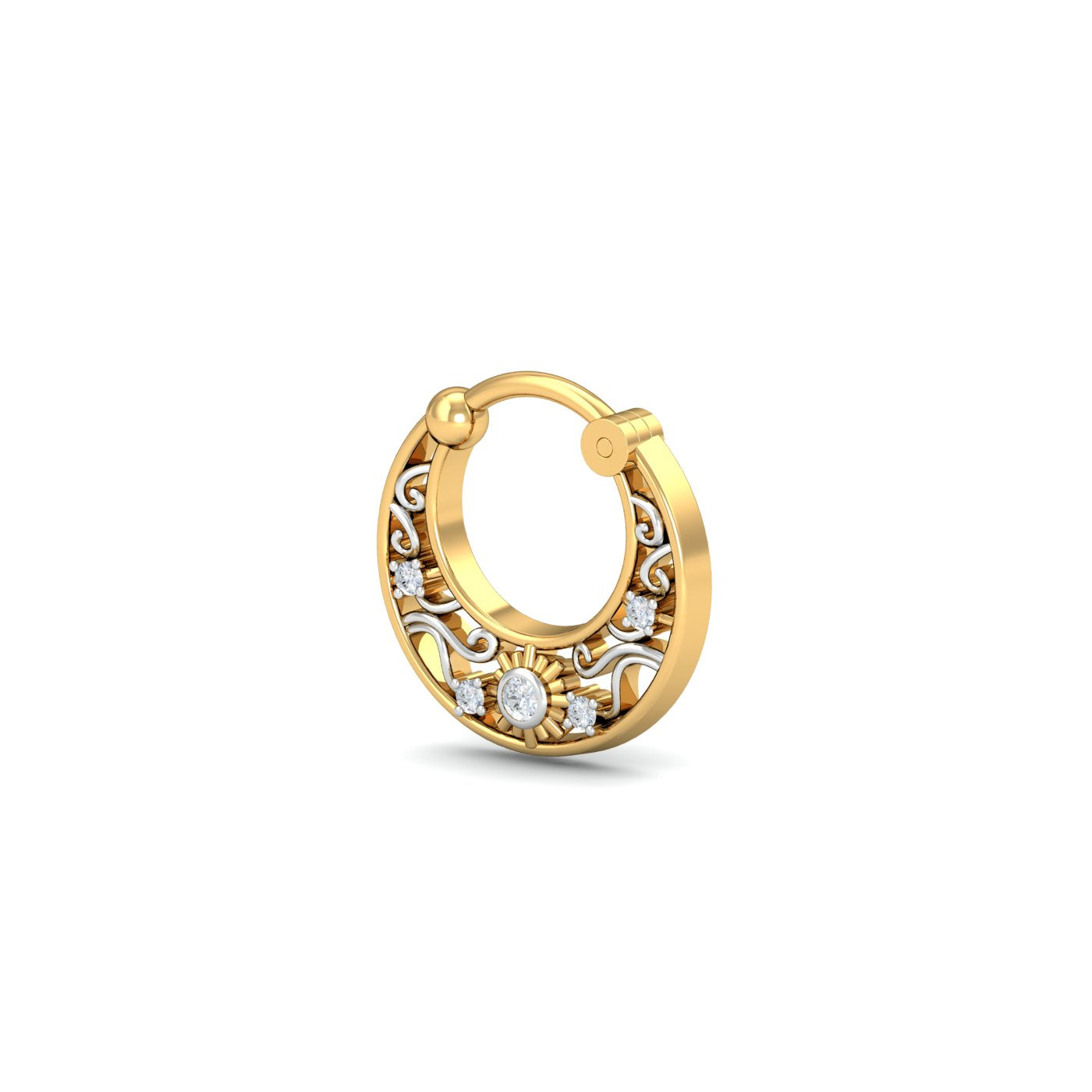 Filigree Sun Septum Ring