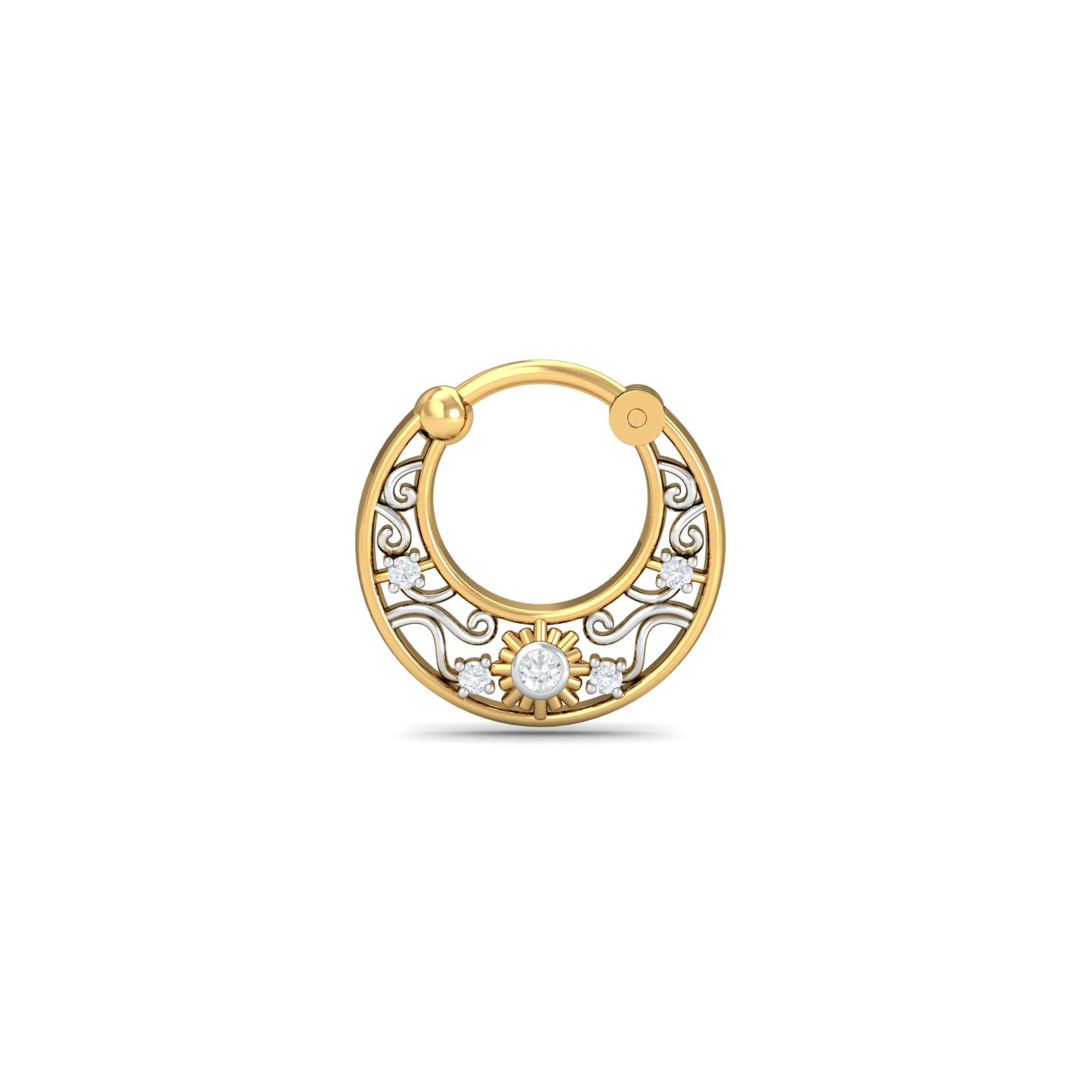 Filigree Sun Septum Ring