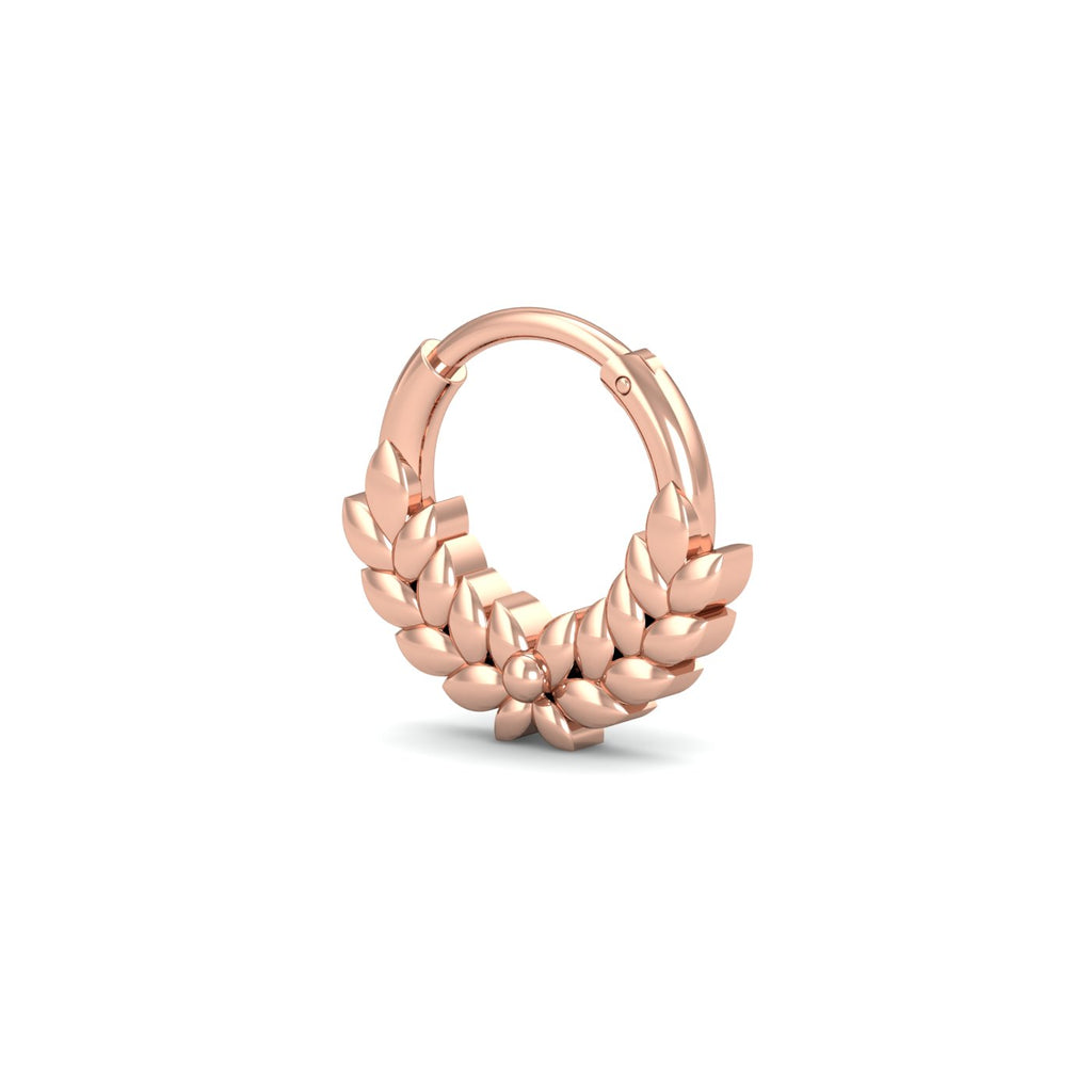 Rosy Leaf Septum Ring
