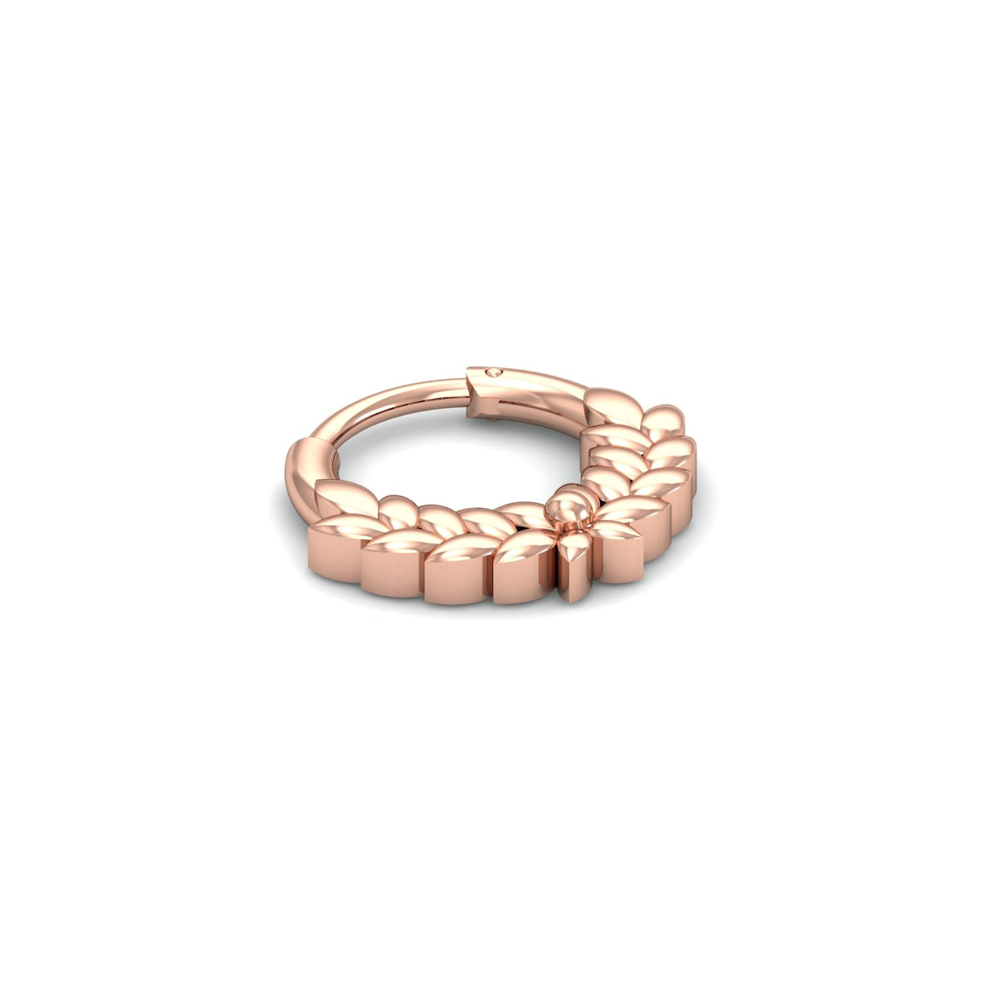 Rosy Leaf Septum Ring