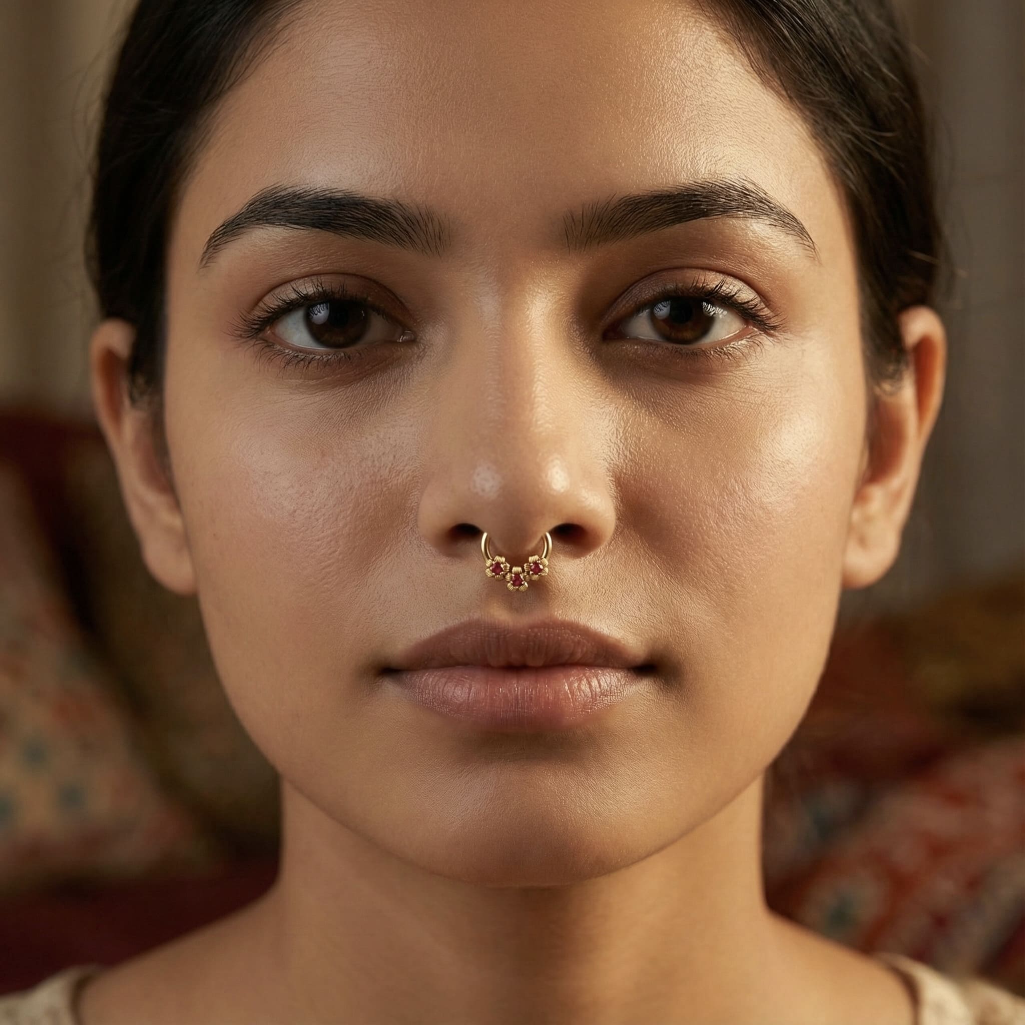 Scarlet Red Septum Ring