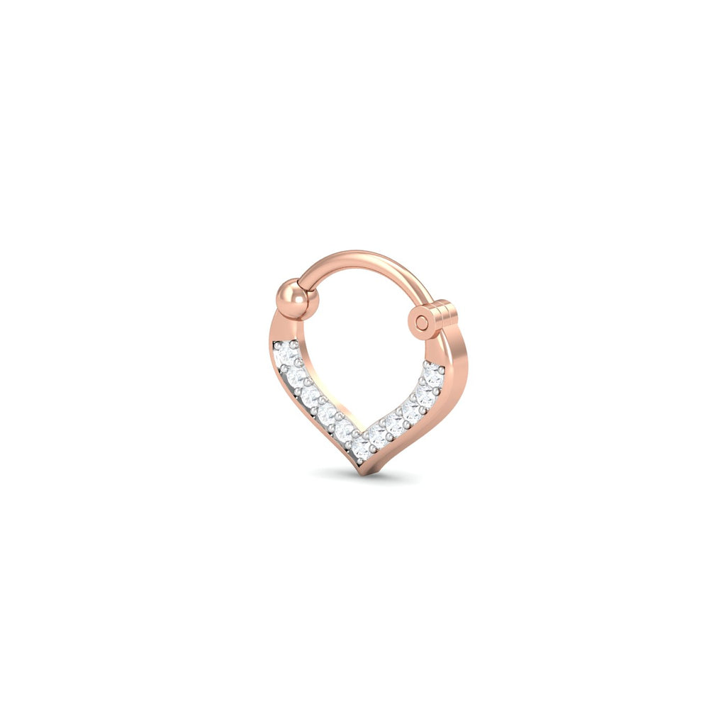 Trendy Rose Septum Ring