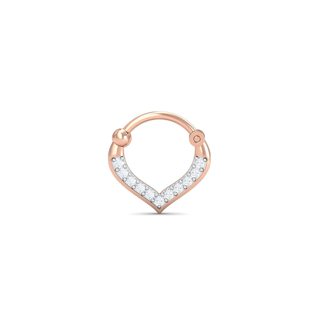 Trendy Rose Septum Ring