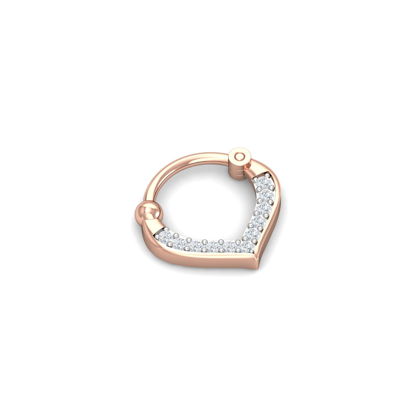 Trendy Rose Septum Ring