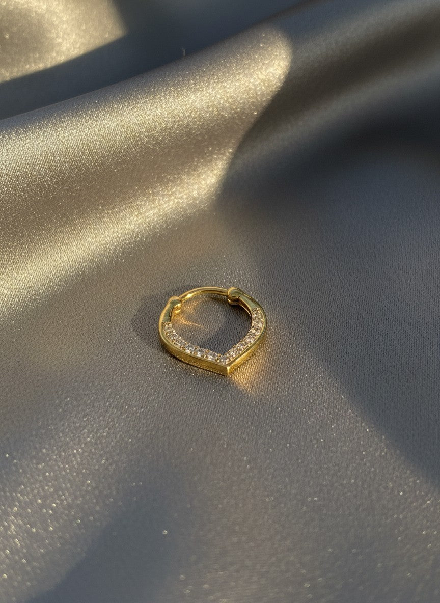 Trendy Rose Septum Ring