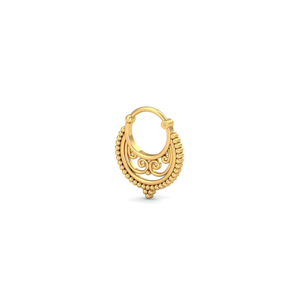 Tribal Gold Septum Ring